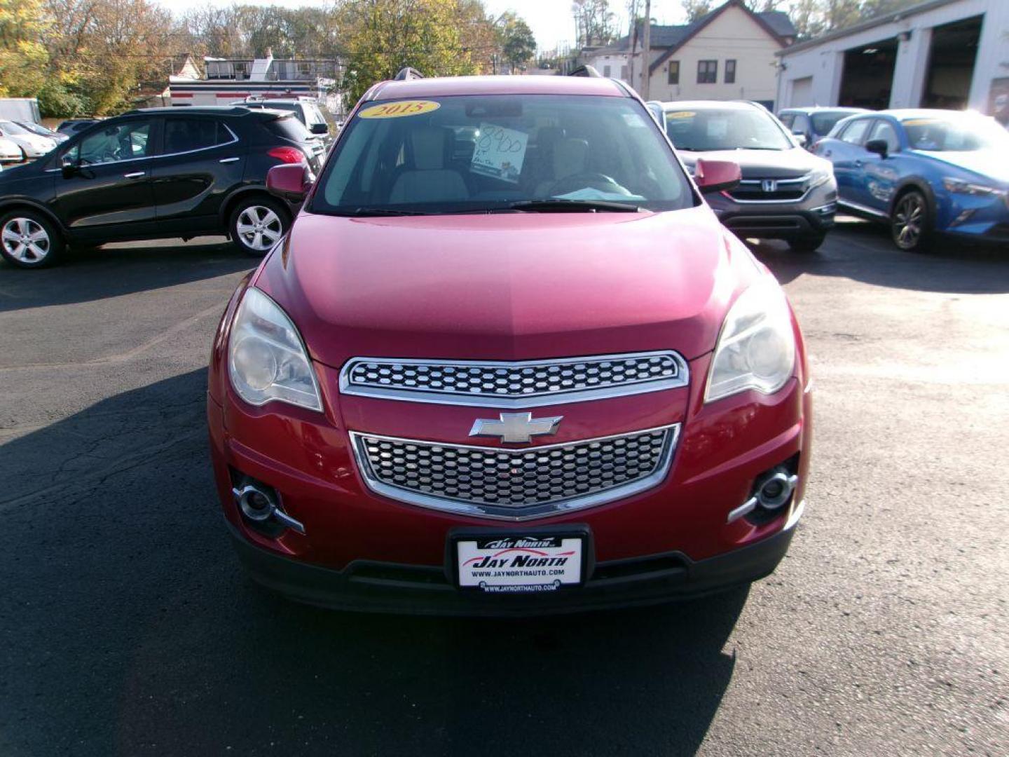 2015 RED CHEVROLET EQUINOX LT (2GNALCEK6F6) with an 2.4L engine, Automatic transmission, located at 501 E. Columbia St., Springfield, OH, 45503, (800) 262-7122, 39.925262, -83.801796 - *** New Tires *** Serviced and Detailed *** Updated Timing *** LT *** Remote Start *** Power Rear Gate *** Back Up Camera *** Jay North Auto has offered hand picked vehicles since 1965! Our customer's enjoy a NO pressure buying experience with a small town feel. All of our vehicles get fully ins - Photo#2