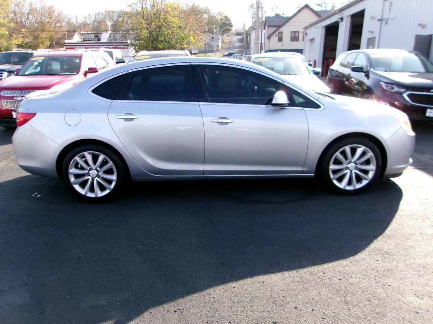 2013 SILVER BUICK VERANO LEATHER (1G4PS5SK0D4) with an 2.4L engine, Automatic transmission, located at 501 E. Columbia St., Springfield, OH, 45503, (800) 262-7122, 39.925262, -83.801796 - Photo#0