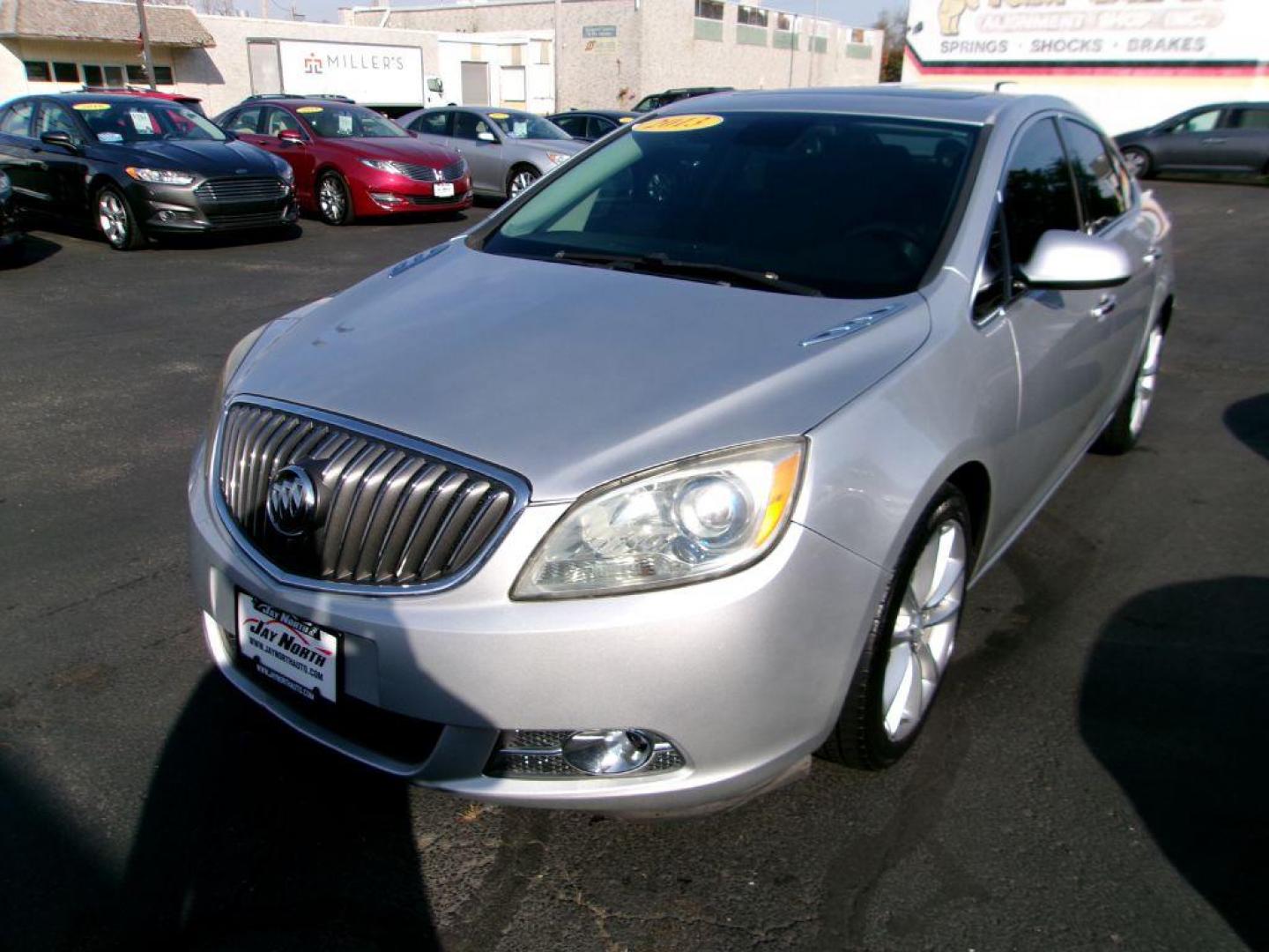 2013 SILVER BUICK VERANO LEATHER (1G4PS5SK0D4) with an 2.4L engine, Automatic transmission, located at 501 E. Columbia St., Springfield, OH, 45503, (800) 262-7122, 39.925262, -83.801796 - Photo#6
