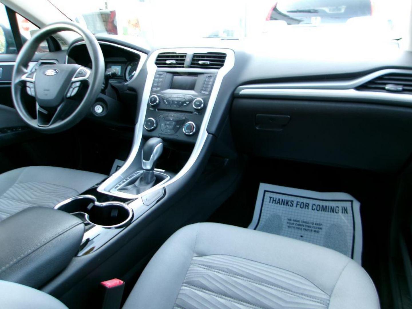 2016 GRAY FORD FUSION S (3FA6P0G75GR) with an 2.5L engine, Automatic transmission, located at 501 E. Columbia St., Springfield, OH, 45503, (800) 262-7122, 39.925262, -83.801796 - Photo#16