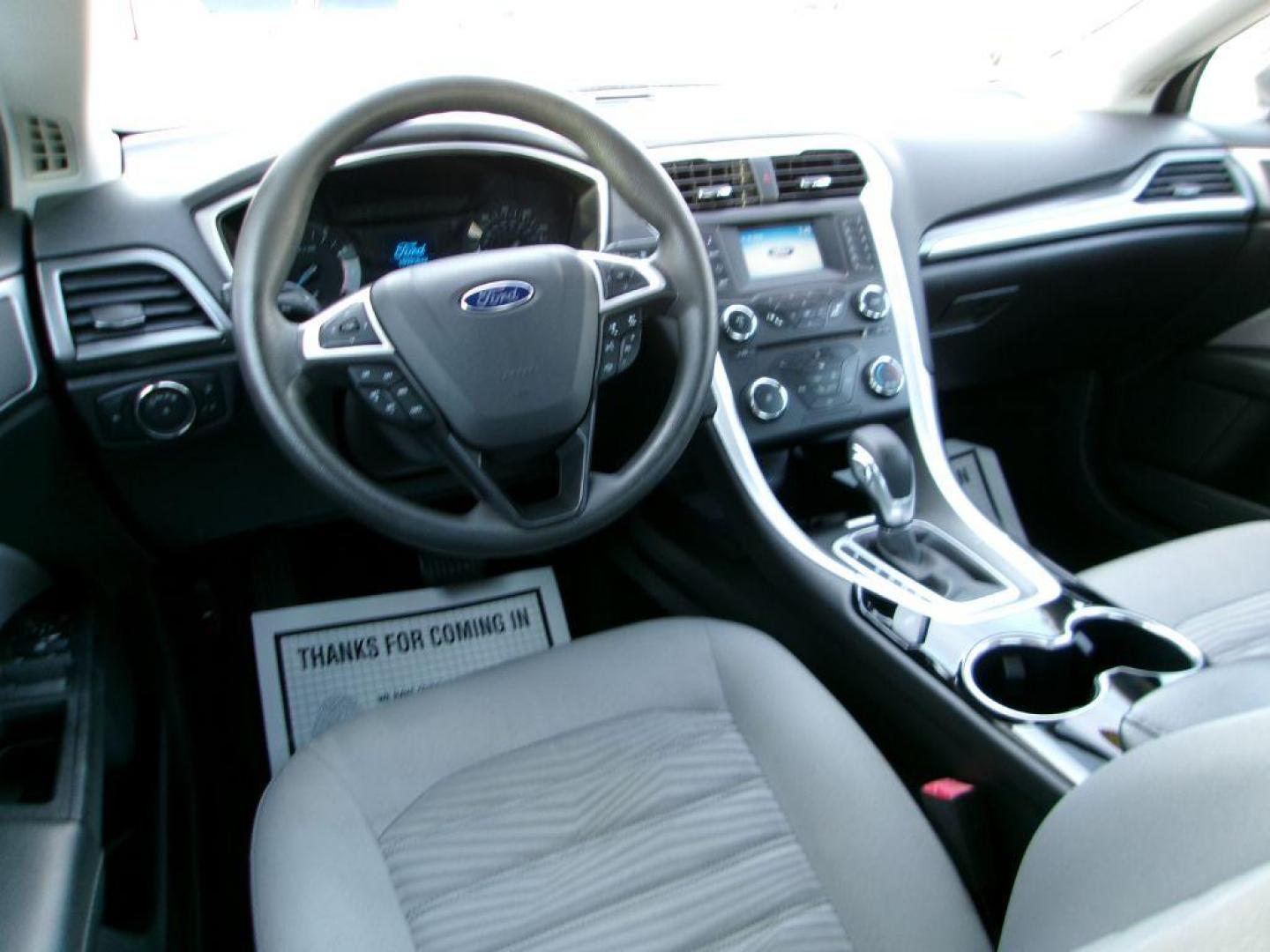 2016 GRAY FORD FUSION S (3FA6P0G75GR) with an 2.5L engine, Automatic transmission, located at 501 E. Columbia St., Springfield, OH, 45503, (800) 262-7122, 39.925262, -83.801796 - Photo#8