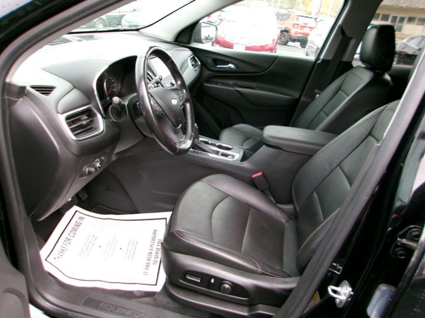 2020 BLACK CHEVROLET EQUINOX LT (3GNAXKEV3LL) with an 1.5L engine, Automatic transmission, located at 501 E. Columbia St., Springfield, OH, 45503, (800) 262-7122, 39.925262, -83.801796 - MIDNIGHT EDITION * JET BLACK LEATHER APPOINTED SEATING * WHEELS, 19'' GLOSS BLACK ALUMINUM * GRILLE, BLACK SURROUND * DARK FINISH FOG LAMP BEZEL SURROUND * MIRROR, INSIDE REARVIEW AUTO DIMMING * MIRRORS, DRIVER AUTO-DIMMING W/TURN SIGNAL INDICATORS * MEMORY SETTINGS DRI - Photo#11