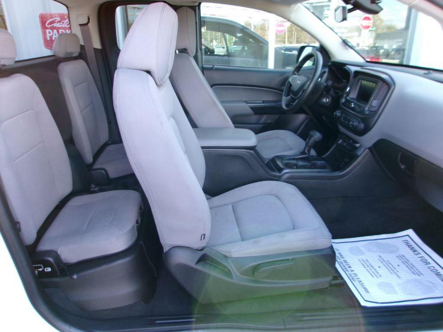2020 WHITE CHEVROLET COLORADO EXT CAB 2WT (1GCHSBEA5L1) with an 2.5L engine, Automatic transmission, located at 501 E. Columbia St., Springfield, OH, 45503, (800) 262-7122, 39.925262, -83.801796 - ***1-Owner***Work Truck***Back-up Camera***Serviced and Detailed*** Jay North Auto has offered hand picked vehicles since 1965! Our customer's enjoy a NO pressure buying experience with a small town feel. All of our vehicles get fully inspected and detailed. We are a preferred dealer for many - Photo#11