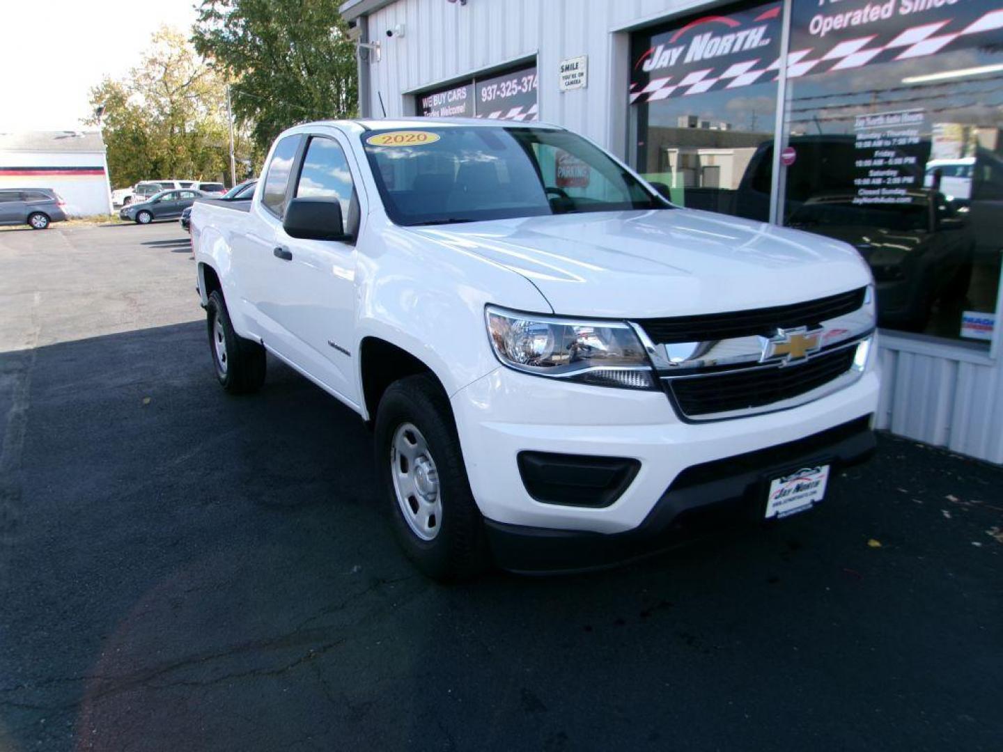 2020 WHITE CHEVROLET COLORADO EXT CAB 2WT (1GCHSBEA5L1) with an 2.5L engine, Automatic transmission, located at 501 E. Columbia St., Springfield, OH, 45503, (800) 262-7122, 39.925262, -83.801796 - ***1-Owner***Work Truck***Back-up Camera***Serviced and Detailed*** Jay North Auto has offered hand picked vehicles since 1965! Our customer's enjoy a NO pressure buying experience with a small town feel. All of our vehicles get fully inspected and detailed. We are a preferred dealer for many - Photo#2