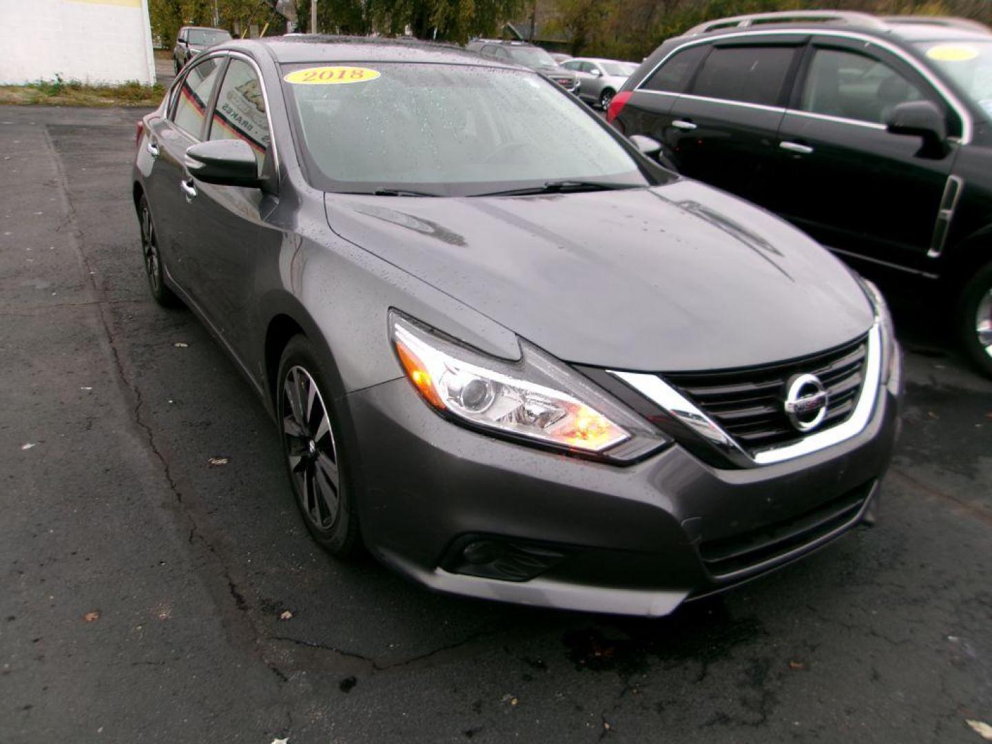 2018 GRAY NISSAN ALTIMA 2.5 SV (1N4AL3AP3JC) with an 2.5L engine, Continuously Variable transmission, located at 501 E. Columbia St., Springfield, OH, 45503, (800) 262-7122, 39.925262, -83.801796 - Photo#1