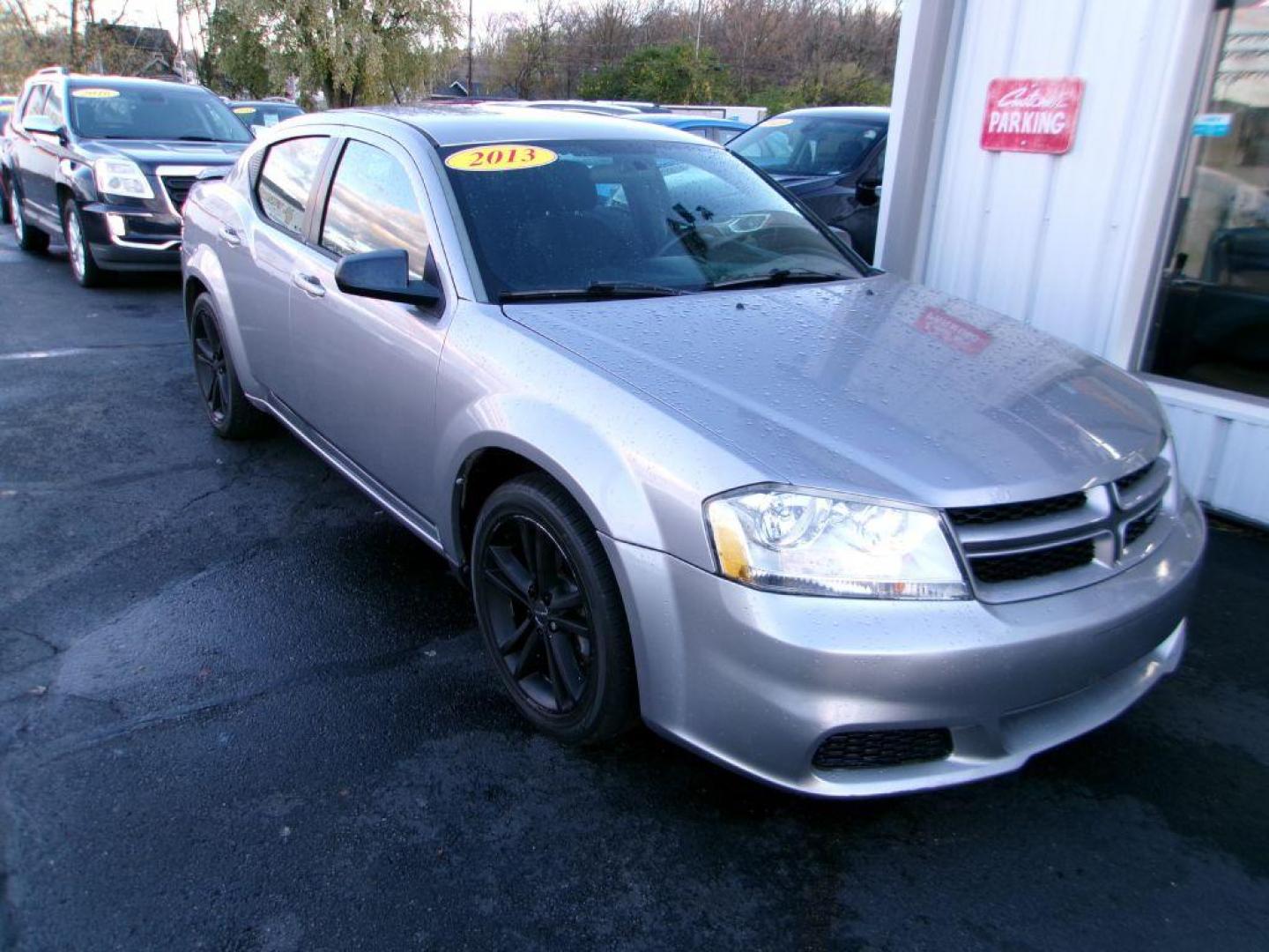 2013 SILVER DODGE AVENGER SE (1C3CDZAG4DN) with an 3.6L engine, Automatic transmission, located at 501 E. Columbia St., Springfield, OH, 45503, (800) 262-7122, 39.925262, -83.801796 - Photo#1