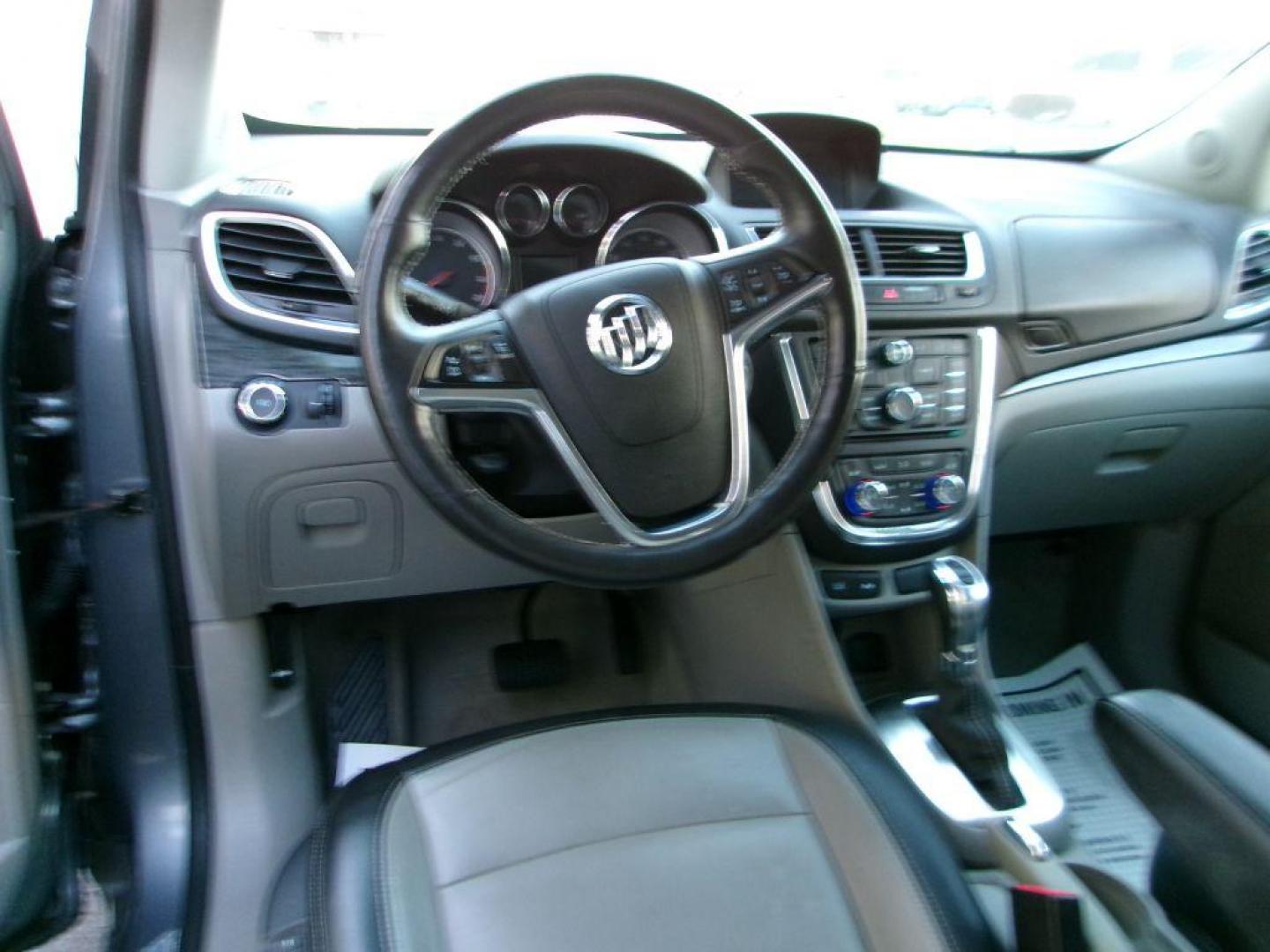 2015 GRAY BUICK ENCORE PREMIUM (KL4CJHSB2FB) with an 1.4L engine, Automatic transmission, located at 501 E. Columbia St., Springfield, OH, 45503, (800) 262-7122, 39.925262, -83.801796 - *** 1 Owner *** 30 Service Records *** Premium *** All Wheel Drive *** Serviced and Detailed *** Back Up Camera *** Heated Leather Seating *** Bose Audio *** Jay North Auto has offered hand picked vehicles since 1965! Our customer's enjoy a NO pressure buying experience with a small town feel. - Photo#10