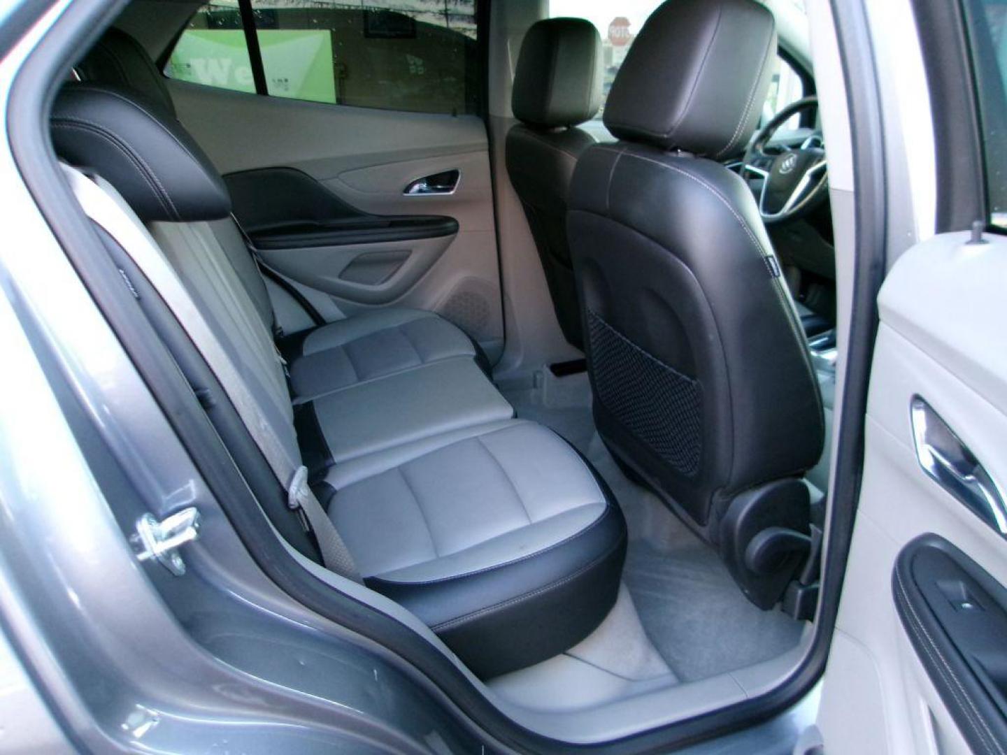2015 GRAY BUICK ENCORE PREMIUM (KL4CJHSB2FB) with an 1.4L engine, Automatic transmission, located at 501 E. Columbia St., Springfield, OH, 45503, (800) 262-7122, 39.925262, -83.801796 - *** 1 Owner *** 30 Service Records *** Premium *** All Wheel Drive *** Serviced and Detailed *** Back Up Camera *** Heated Leather Seating *** Bose Audio *** Jay North Auto has offered hand picked vehicles since 1965! Our customer's enjoy a NO pressure buying experience with a small town feel. - Photo#14
