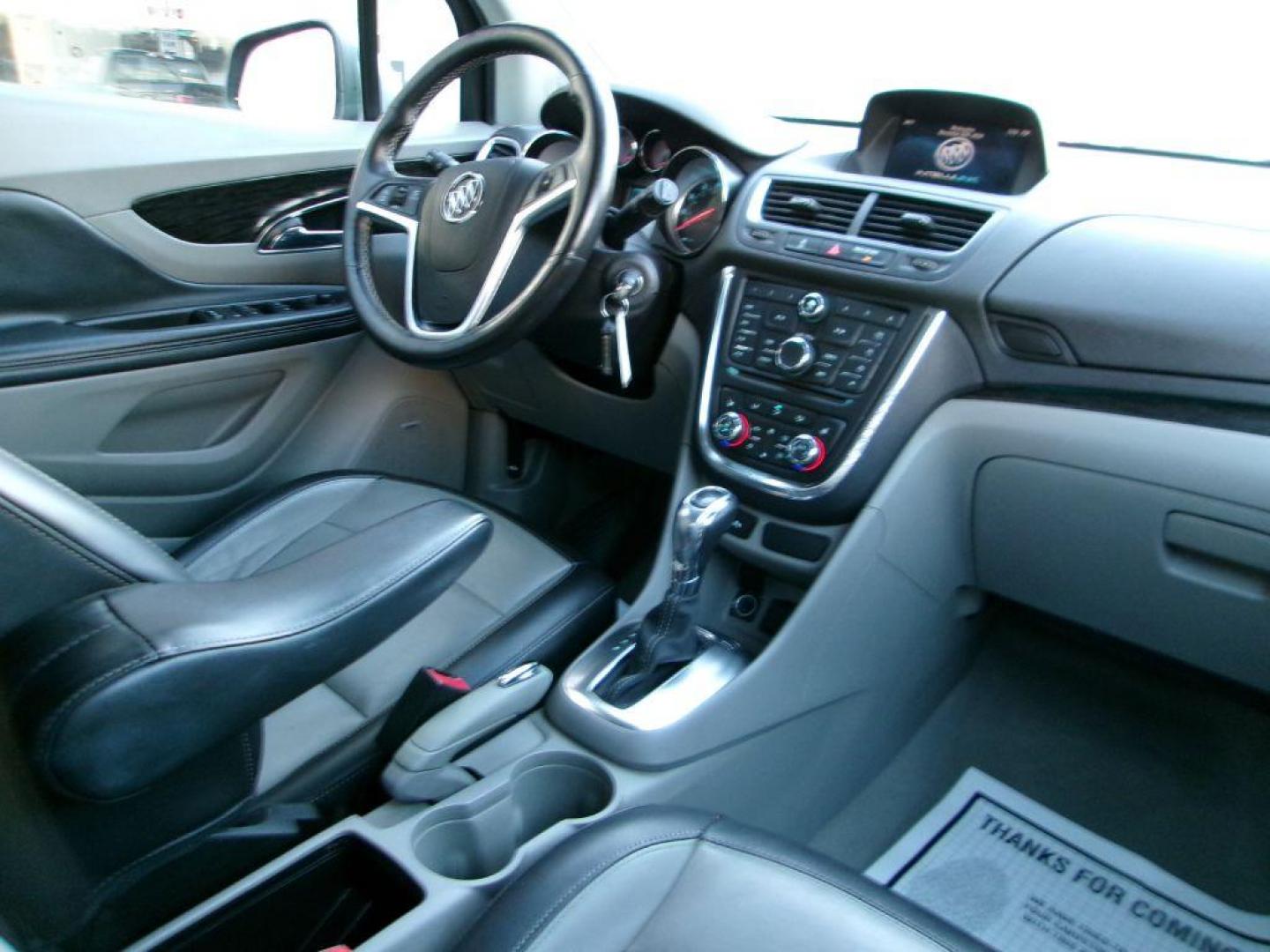 2015 GRAY BUICK ENCORE PREMIUM (KL4CJHSB2FB) with an 1.4L engine, Automatic transmission, located at 501 E. Columbia St., Springfield, OH, 45503, (800) 262-7122, 39.925262, -83.801796 - *** 1 Owner *** 30 Service Records *** Premium *** All Wheel Drive *** Serviced and Detailed *** Back Up Camera *** Heated Leather Seating *** Bose Audio *** Jay North Auto has offered hand picked vehicles since 1965! Our customer's enjoy a NO pressure buying experience with a small town feel. - Photo#15