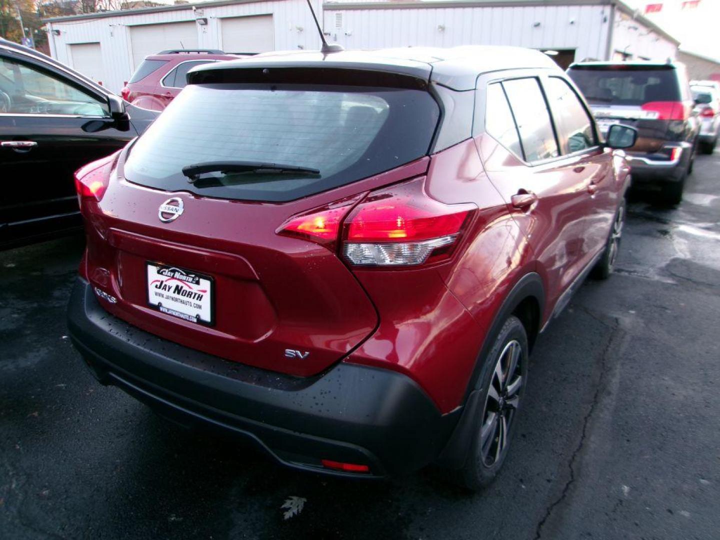 2019 RED NISSAN KICKS SV (3N1CP5CU4KL) with an 1.6L engine, Continuously Variable transmission, located at 501 E. Columbia St., Springfield, OH, 45503, (800) 262-7122, 39.925262, -83.801796 - Photo#5