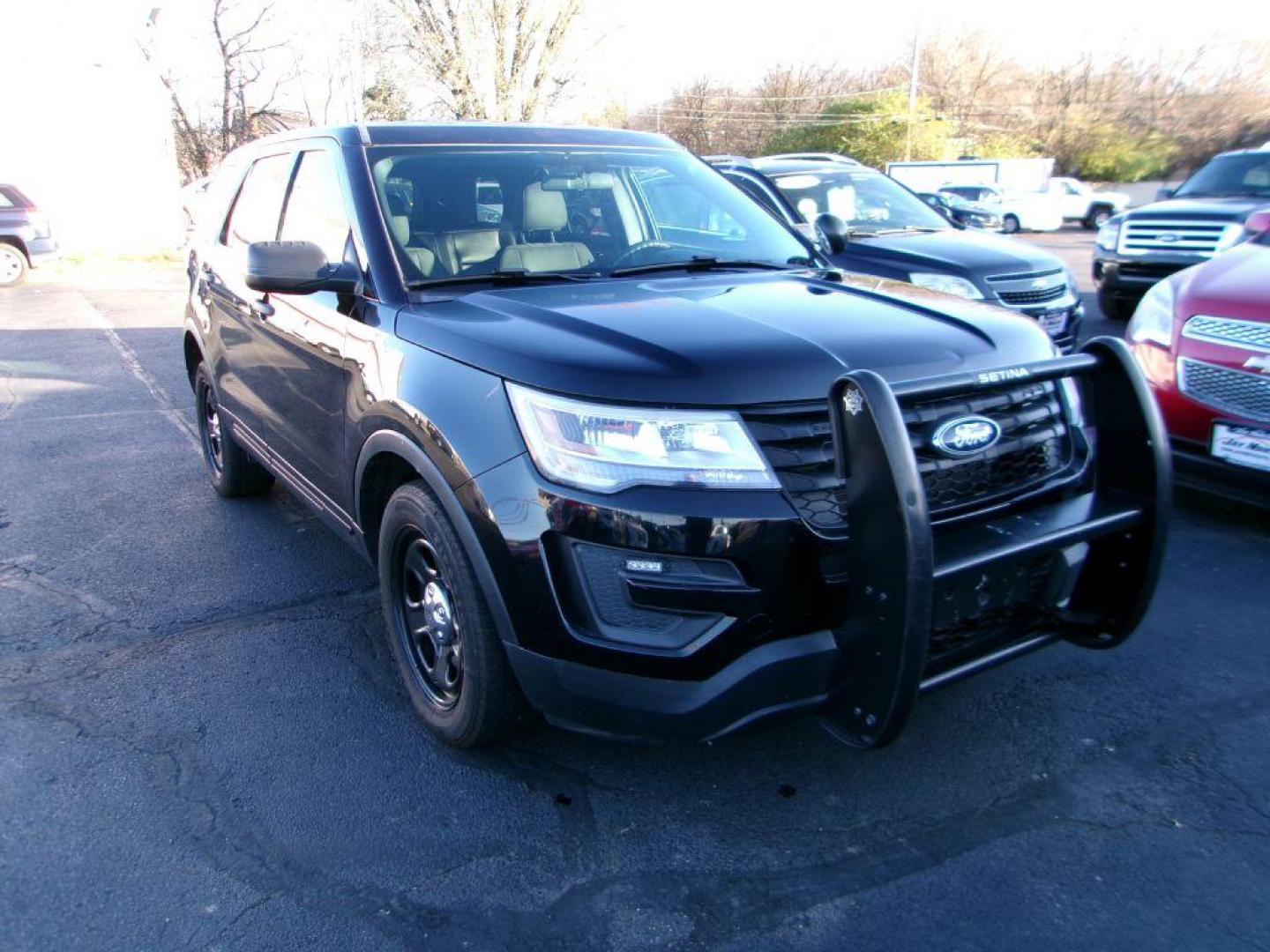 2017 BLACK FORD EXPLORER POLICE INTERCEPTOR (1FM5K8AR7HG) with an 3.7L engine, Automatic transmission, located at 501 E. Columbia St., Springfield, OH, 45503, (800) 262-7122, 39.925262, -83.801796 - ***POLICE INTERCEPTOR***AWD***Clean Carfax***New Front and Rear Pads and Rotors***Serviced and Detailed*** Jay North Auto has offered hand picked vehicles since 1965! Our customer's enjoy a NO pressure buying experience with a small town feel. All of our vehicles get fully inspected and detail - Photo#2
