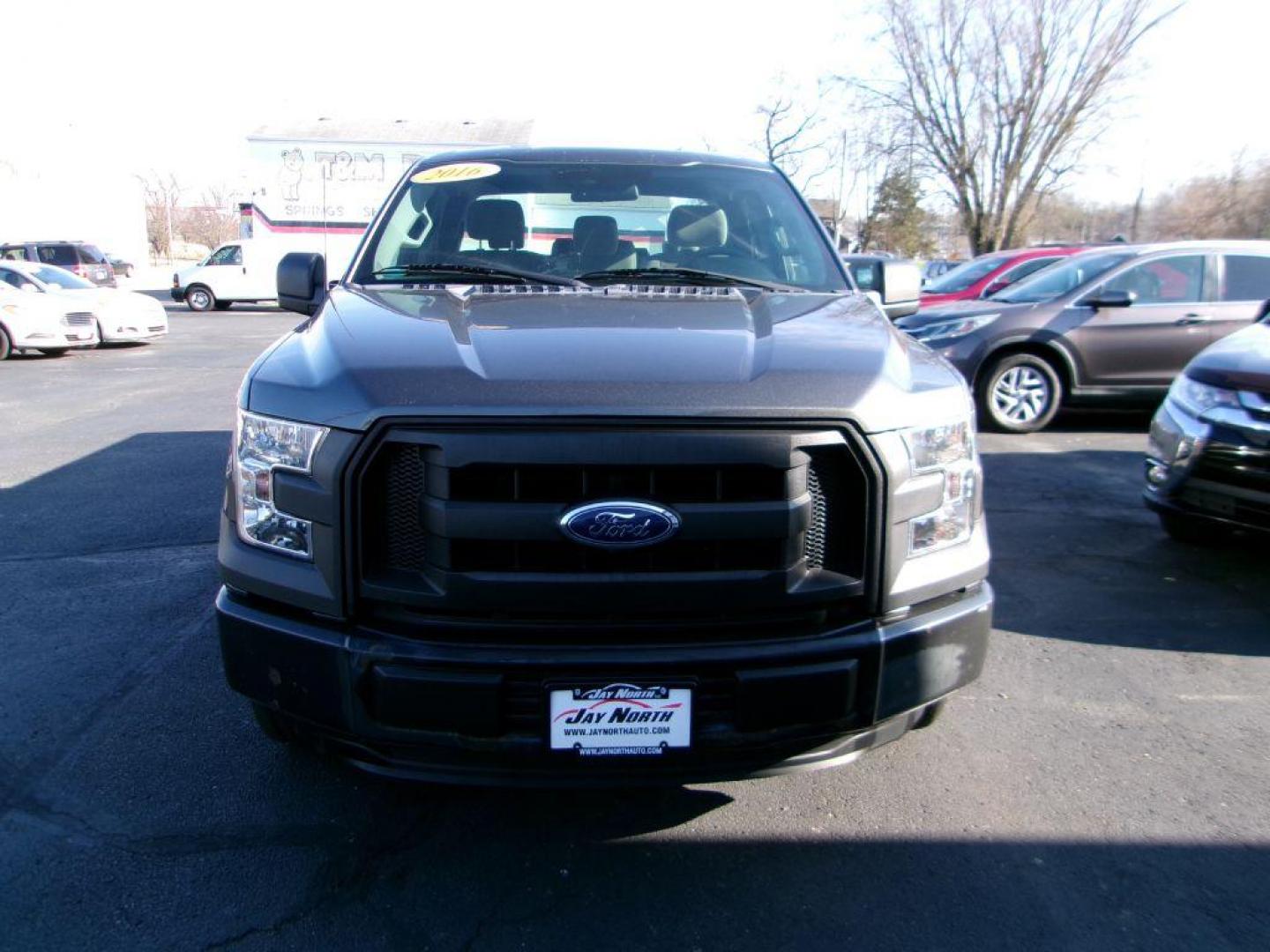 2016 GRAY FORD F150 SUPER CAB (1FTEX1C87GF) with an 3.5L engine, Automatic transmission, located at 501 E. Columbia St., Springfield, OH, 45503, (800) 262-7122, 39.925262, -83.801796 - Photo#1