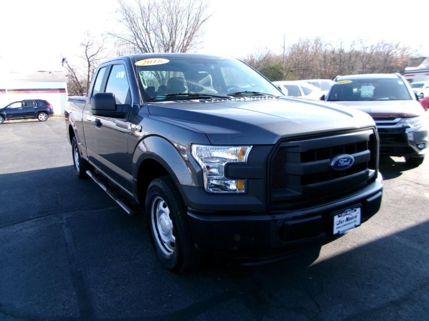 2016 GRAY FORD F150 SUPER CAB (1FTEX1C87GF) with an 3.5L engine, Automatic transmission, located at 501 E. Columbia St., Springfield, OH, 45503, (800) 262-7122, 39.925262, -83.801796 - Photo#2