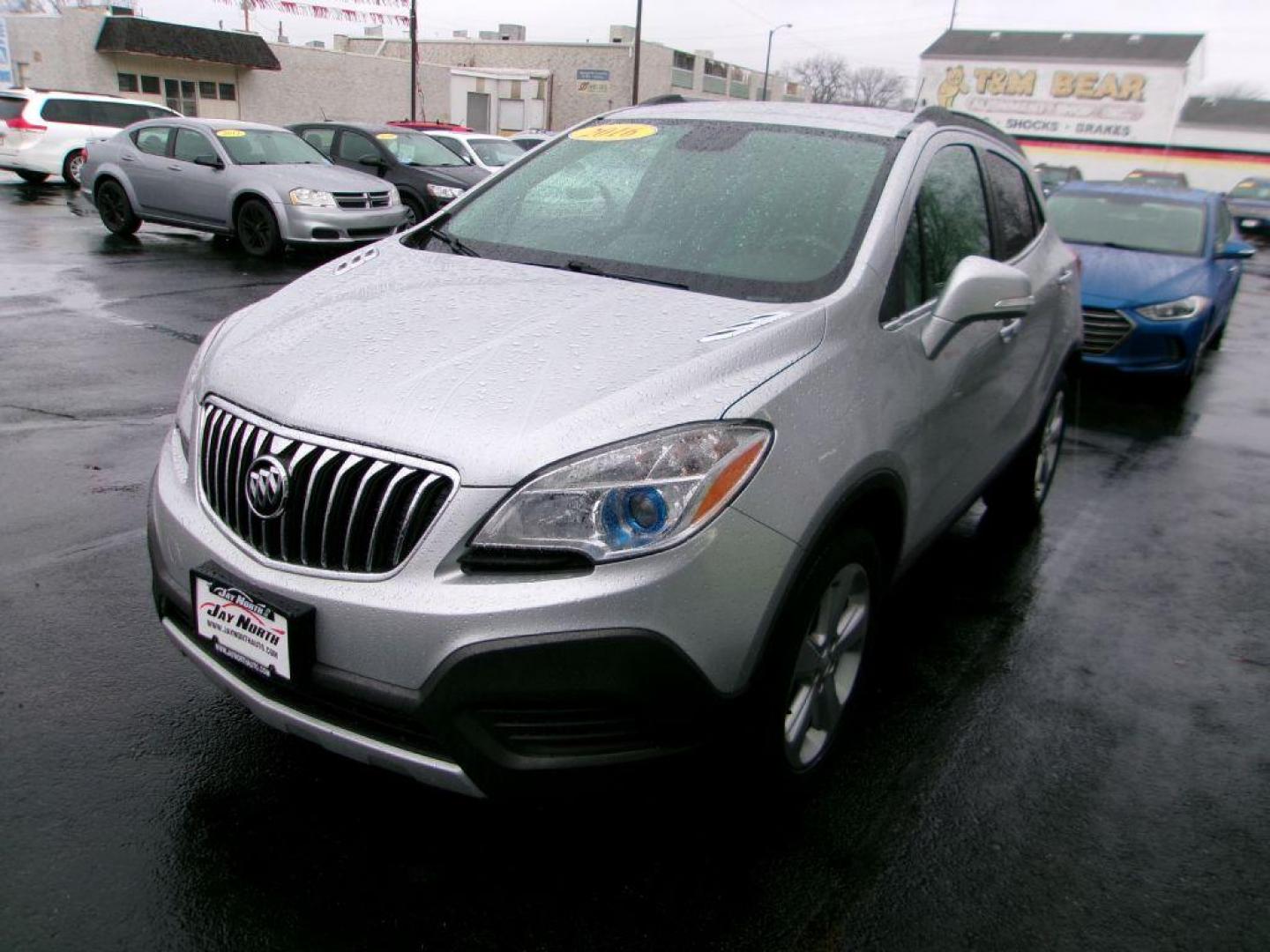 2016 SILVER BUICK ENCORE (KL4CJESB6GB) with an 1.4L engine, Automatic transmission, located at 501 E. Columbia St., Springfield, OH, 45503, (800) 262-7122, 39.925262, -83.801796 - Photo#6