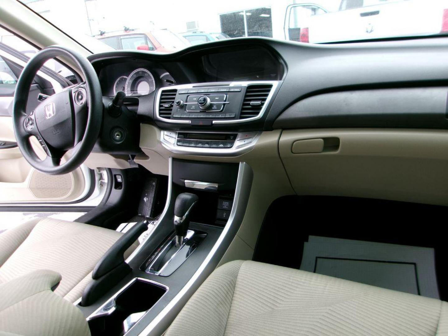 2015 WHITE HONDA ACCORD LX (1HGCR2F3XFA) with an 2.4L engine, Continuously Variable transmission, located at 501 E. Columbia St., Springfield, OH, 45503, (800) 262-7122, 39.925262, -83.801796 - Photo#17