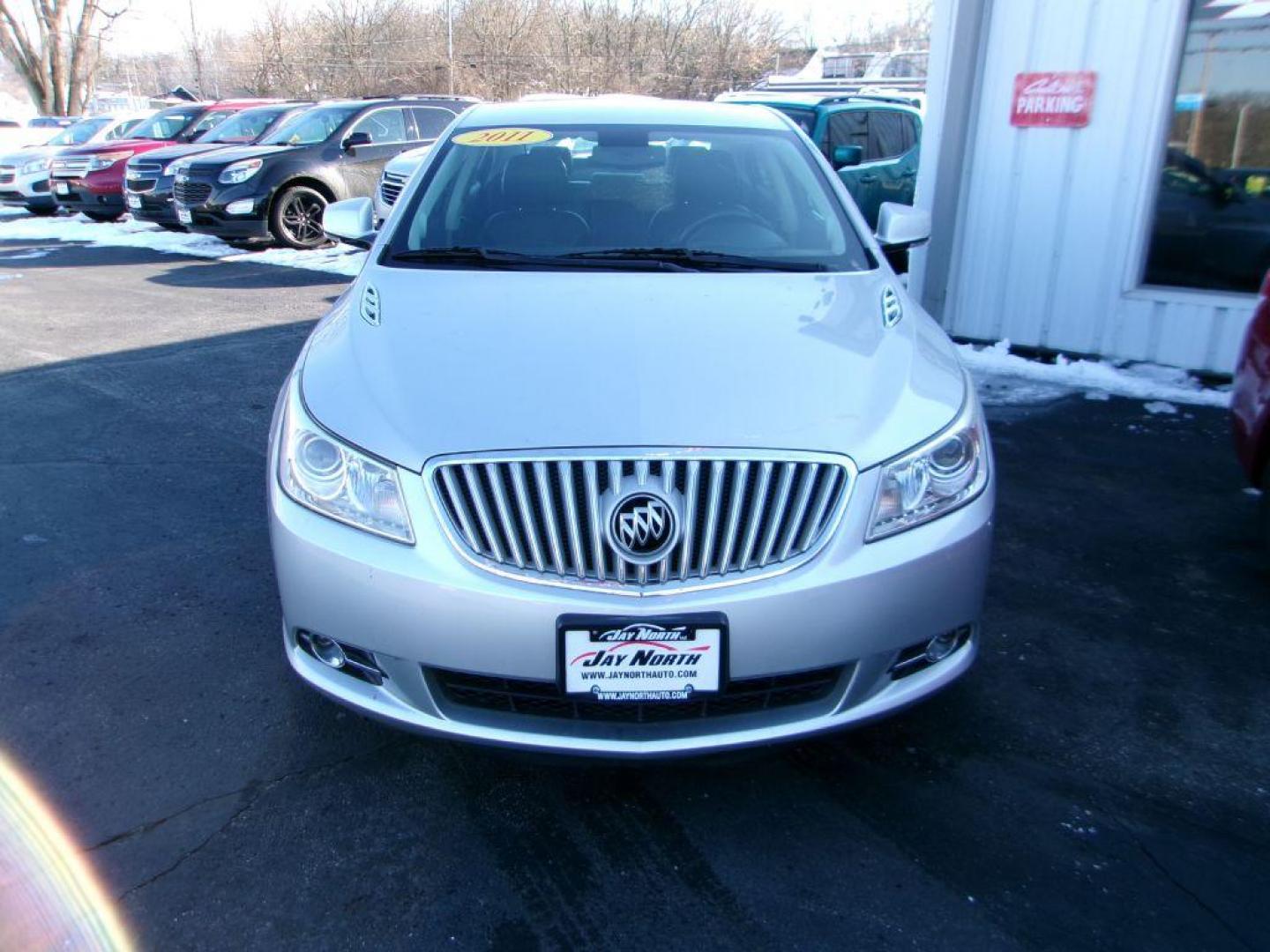2011 SILVER BUICK LACROSSE CXL (1G4GC5EC5BF) with an 2.4L engine, Automatic transmission, located at 501 E. Columbia St., Springfield, OH, 45503, (800) 262-7122, 39.925262, -83.801796 - Photo#1