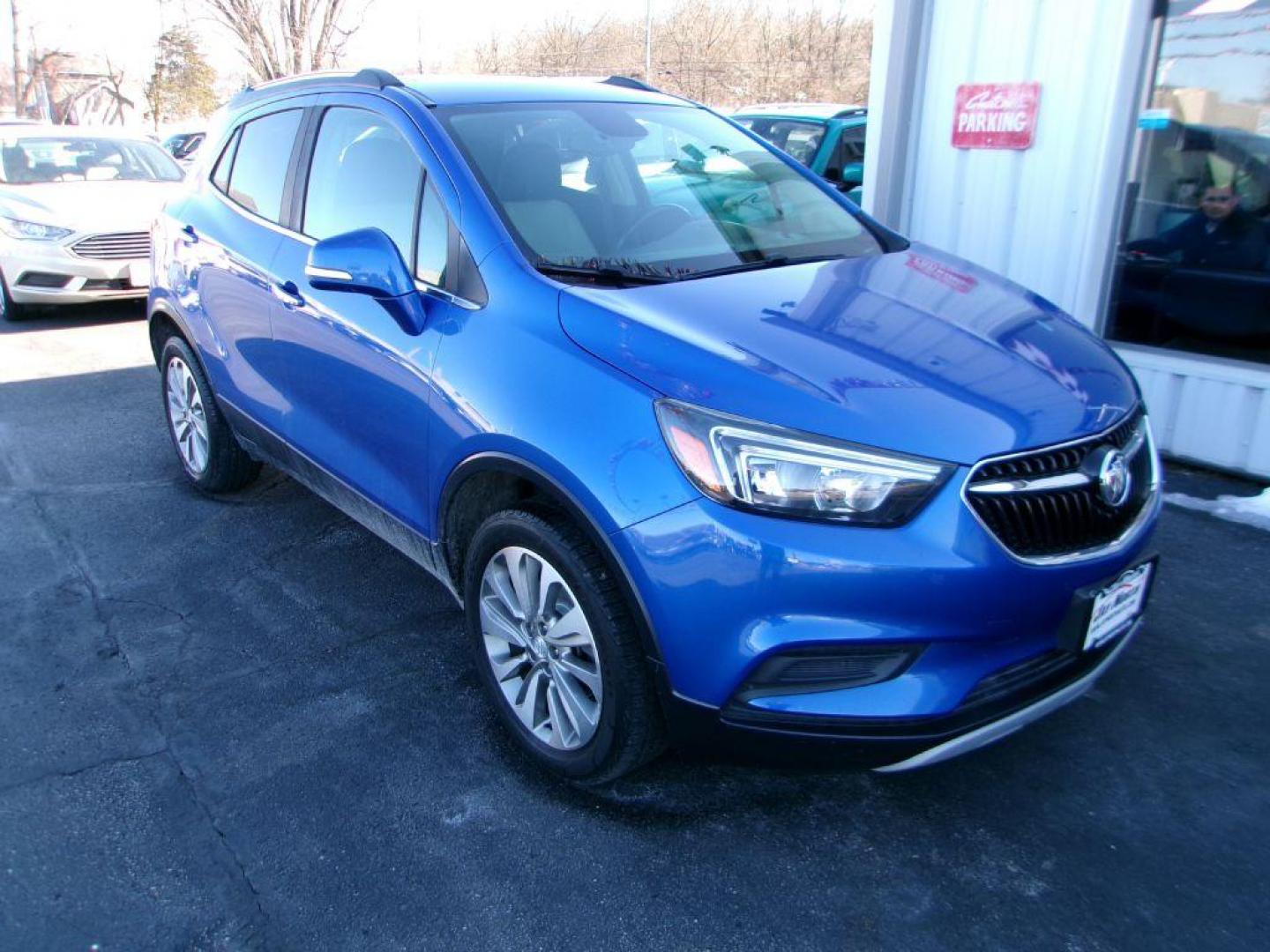 2017 BLUE BUICK ENCORE PREFERRED (KL4CJESBXHB) with an 1.4L engine, Automatic transmission, located at 501 E. Columbia St., Springfield, OH, 45503, (800) 262-7122, 39.925262, -83.801796 - Photo#1