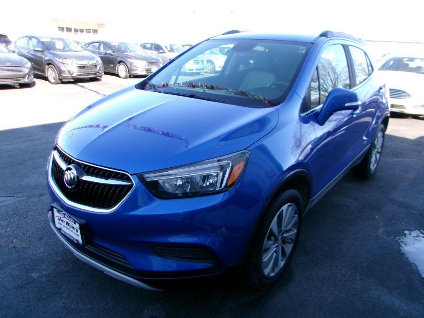 2017 BLUE BUICK ENCORE PREFERRED (KL4CJESBXHB) with an 1.4L engine, Automatic transmission, located at 501 E. Columbia St., Springfield, OH, 45503, (800) 262-7122, 39.925262, -83.801796 - Photo#3