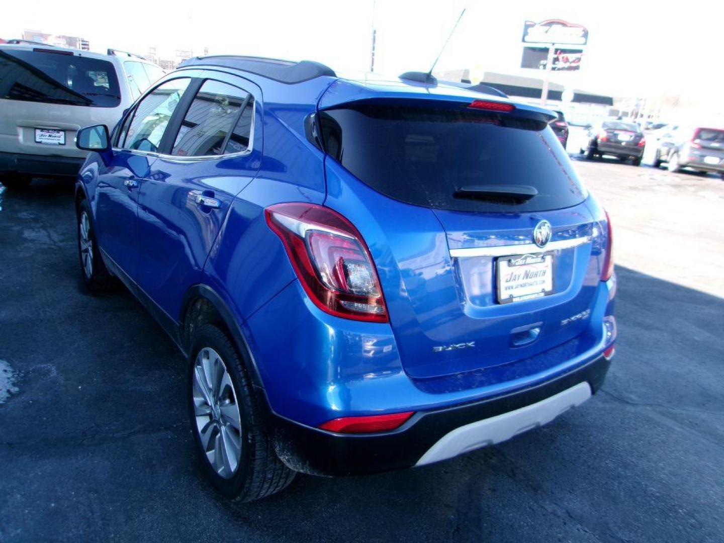 2017 BLUE BUICK ENCORE PREFERRED (KL4CJESBXHB) with an 1.4L engine, Automatic transmission, located at 501 E. Columbia St., Springfield, OH, 45503, (800) 262-7122, 39.925262, -83.801796 - Photo#4