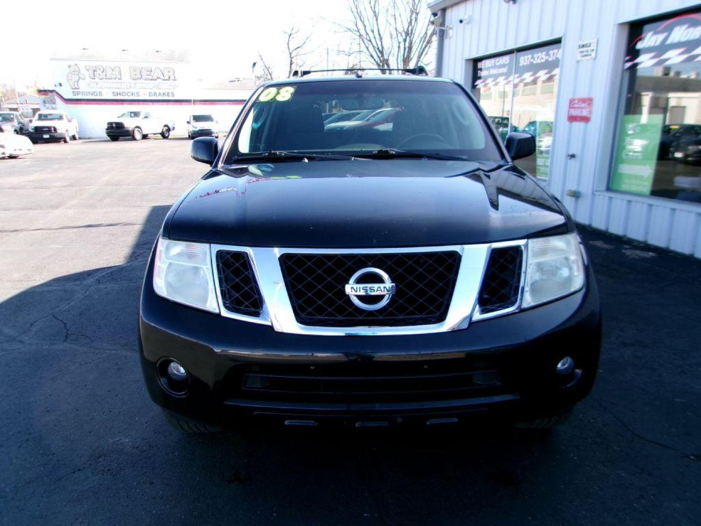 2008 BLACK NISSAN PATHFINDER SE (5N1AR18BX8C) with an 4.0L engine, Automatic transmission, located at 501 E. Columbia St., Springfield, OH, 45503, (800) 262-7122, 39.925262, -83.801796 - Photo#1