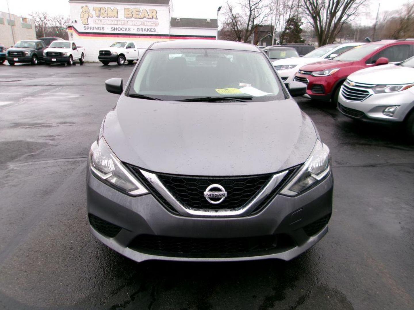 2019 GRAY NISSAN SENTRA S (3N1AB7APXKY) with an 1.8L engine, Continuously Variable transmission, located at 501 E. Columbia St., Springfield, OH, 45503, (800) 262-7122, 39.925262, -83.801796 - Photo#1