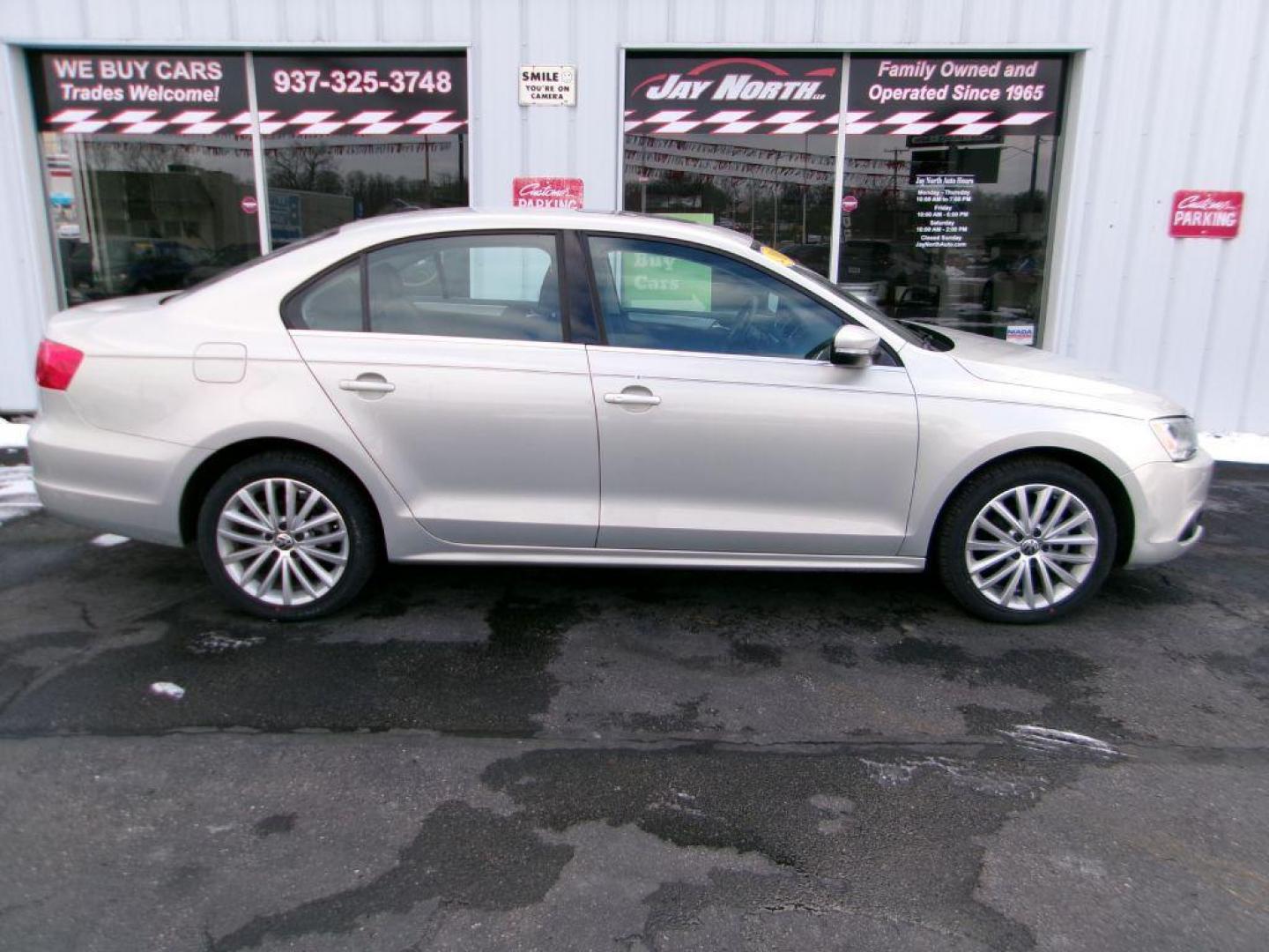 2011 BEIGE VOLKSWAGEN JETTA SEL (3VWLX7AJXBM) with an 2.5L engine, Automatic transmission, located at 501 E. Columbia St., Springfield, OH, 45503, (800) 262-7122, 39.925262, -83.801796 - *** New Tires *** SEL *** Leather *** Moonroof *** 2.5L FWD *** Premium Audio *** Jay North Auto has offered hand picked vehicles since 1965! Our customer's enjoy a NO pressure buying experience with a small town feel. All of our vehicles get fully inspected and detailed. We are a preferred dea - Photo#0