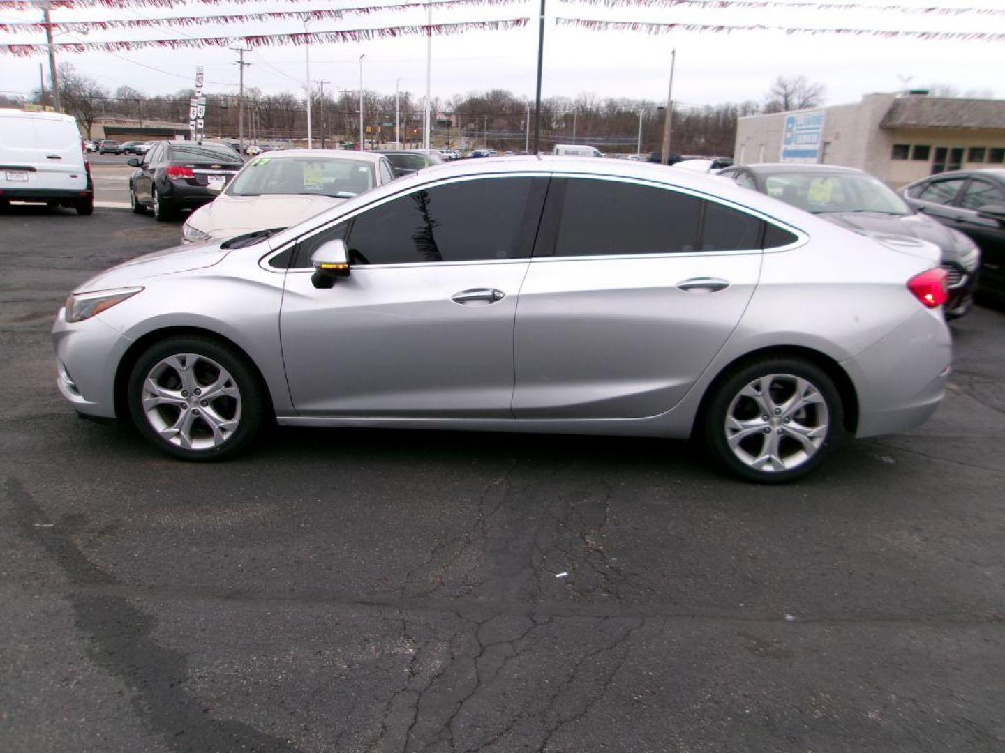 2017 SILVER CHEVROLET CRUZE PREMIER (3G1BF5SM8HS) with an 1.4L engine, Automatic transmission, located at 501 E. Columbia St., Springfield, OH, 45503, (800) 262-7122, 39.925262, -83.801796 - *** New Tires*** Premier *** FWD *** Serviced and Detailed *** Jay North Auto has offered hand picked vehicles since 1965! Our customer's enjoy a NO pressure buying experience with a small town feel. All of our vehicles get fully inspected and detailed. We are a preferred dealer for many local - Photo#0