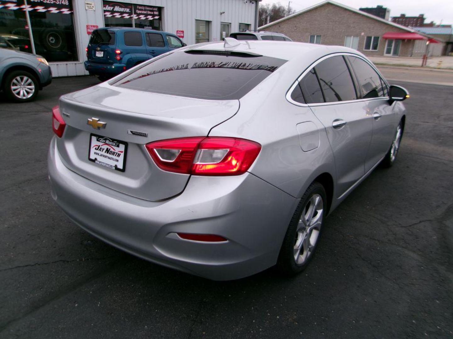2017 SILVER CHEVROLET CRUZE PREMIER (3G1BF5SM8HS) with an 1.4L engine, Automatic transmission, located at 501 E. Columbia St., Springfield, OH, 45503, (800) 262-7122, 39.925262, -83.801796 - *** New Tires*** Premier *** FWD *** Serviced and Detailed *** Jay North Auto has offered hand picked vehicles since 1965! Our customer's enjoy a NO pressure buying experience with a small town feel. All of our vehicles get fully inspected and detailed. We are a preferred dealer for many local - Photo#4