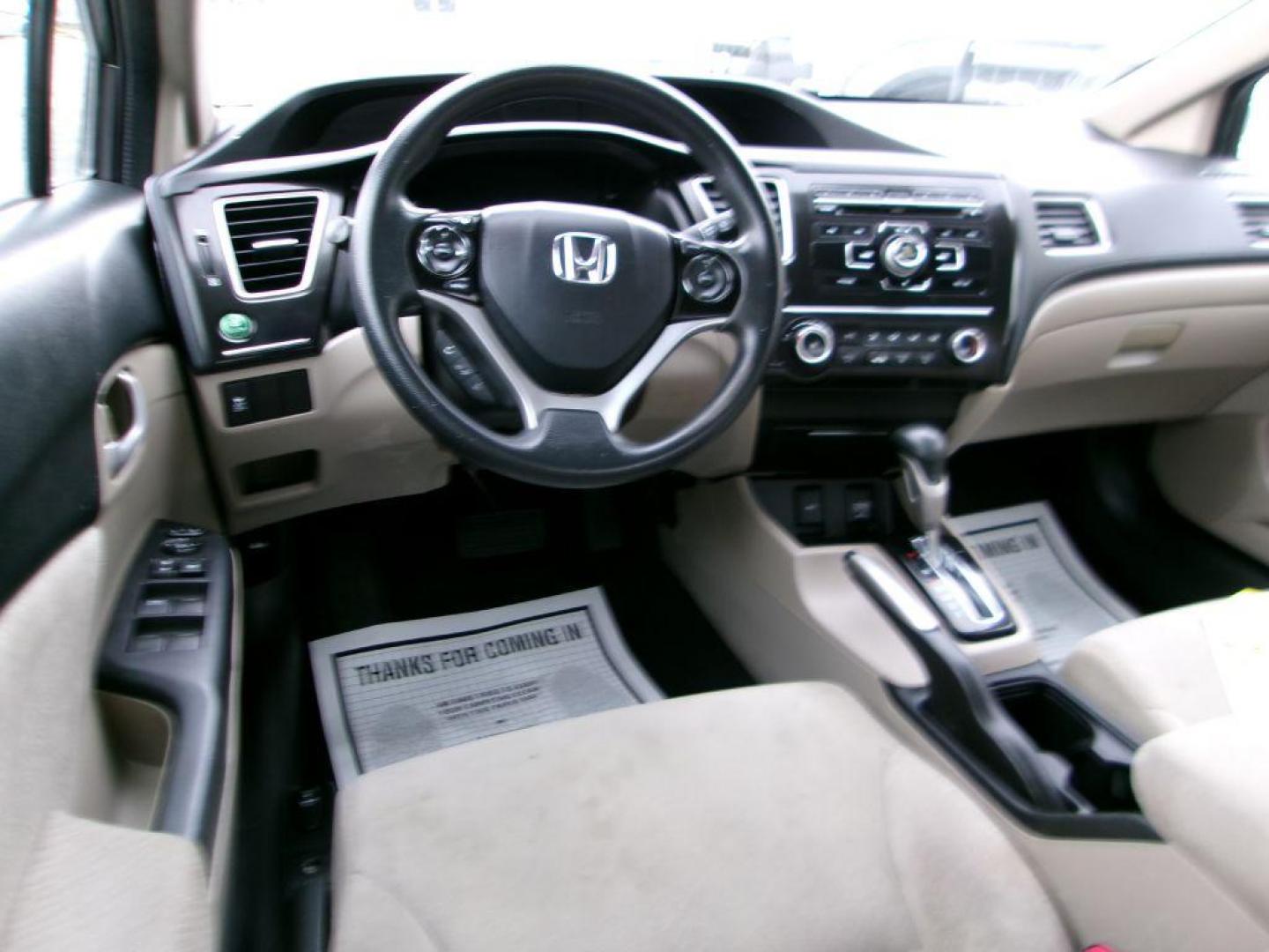 2013 GRAY HONDA CIVIC LX (19XFB2F53DE) with an 1.8L engine, Automatic transmission, located at 501 E. Columbia St., Springfield, OH, 45503, (800) 262-7122, 39.925262, -83.801796 - *** 57 Service Records on CarFax *** Serviced and Detailed *** FWD *** LX *** Jay North Auto has offered hand picked vehicles since 1965! Our customer's enjoy a NO pressure buying experience with a small town feel. All of our vehicles get fully inspected and detailed. We are a preferred dealer - Photo#8