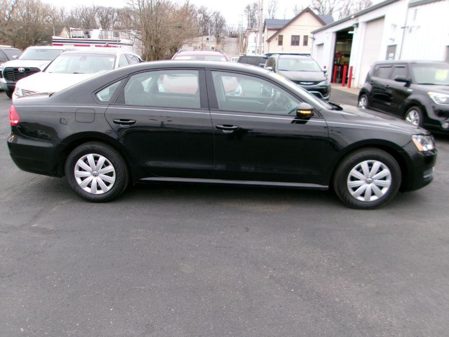 2012 BLACK VOLKSWAGEN PASSAT S (1VWAP7A36CC) with an 2.5L engine, Automatic transmission, located at 501 E. Columbia St., Springfield, OH, 45503, (800) 262-7122, 39.925262, -83.801796 - ***43 Service Records on Carfax***NICE***2.5L***Serviced and Detailed*** Jay North Auto has offered hand picked vehicles since 1965! Our customer's enjoy a NO pressure buying experience with a small town feel. All of our vehicles get fully inspected and detailed. We are a preferred dealer for - Photo#0