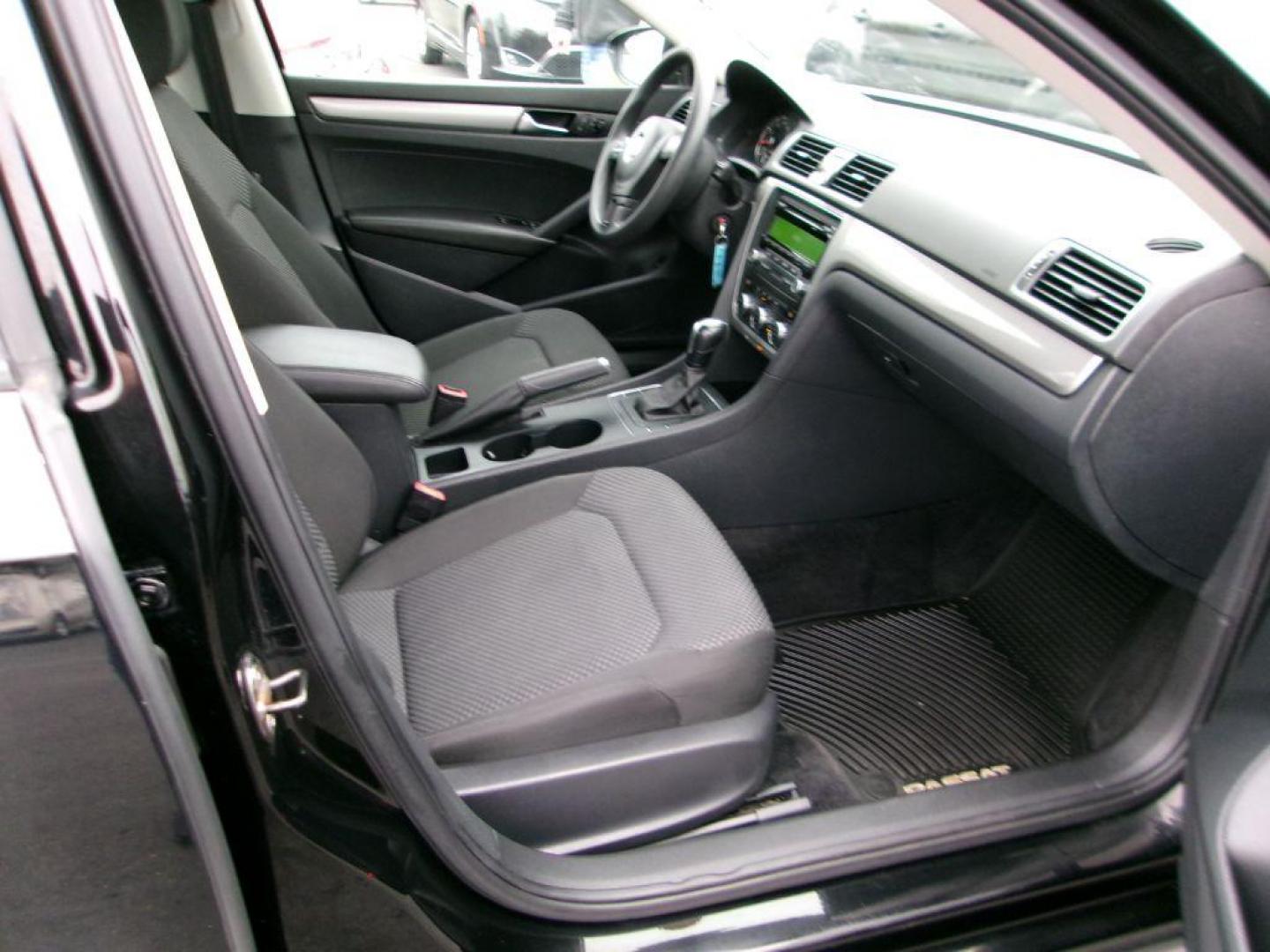 2012 BLACK VOLKSWAGEN PASSAT S (1VWAP7A36CC) with an 2.5L engine, Automatic transmission, located at 501 E. Columbia St., Springfield, OH, 45503, (800) 262-7122, 39.925262, -83.801796 - ***43 Service Records on Carfax***NICE***2.5L***Serviced and Detailed*** Jay North Auto has offered hand picked vehicles since 1965! Our customer's enjoy a NO pressure buying experience with a small town feel. All of our vehicles get fully inspected and detailed. We are a preferred dealer for - Photo#14