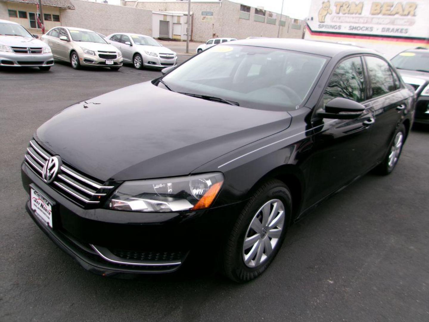 2012 BLACK VOLKSWAGEN PASSAT S (1VWAP7A36CC) with an 2.5L engine, Automatic transmission, located at 501 E. Columbia St., Springfield, OH, 45503, (800) 262-7122, 39.925262, -83.801796 - ***43 Service Records on Carfax***NICE***2.5L***Serviced and Detailed*** Jay North Auto has offered hand picked vehicles since 1965! Our customer's enjoy a NO pressure buying experience with a small town feel. All of our vehicles get fully inspected and detailed. We are a preferred dealer for - Photo#2
