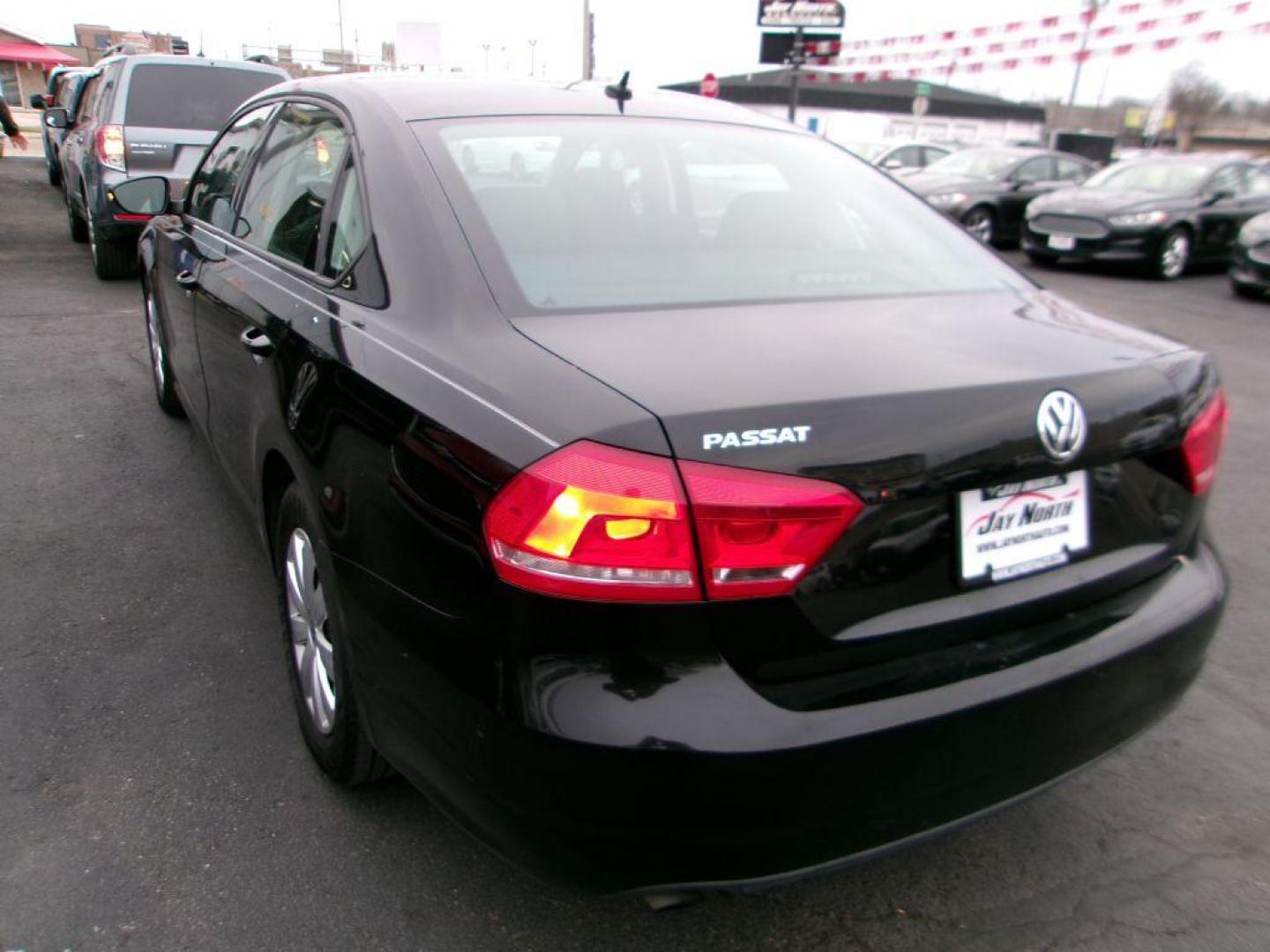 2012 BLACK VOLKSWAGEN PASSAT S (1VWAP7A36CC) with an 2.5L engine, Automatic transmission, located at 501 E. Columbia St., Springfield, OH, 45503, (800) 262-7122, 39.925262, -83.801796 - ***43 Service Records on Carfax***NICE***2.5L***Serviced and Detailed*** Jay North Auto has offered hand picked vehicles since 1965! Our customer's enjoy a NO pressure buying experience with a small town feel. All of our vehicles get fully inspected and detailed. We are a preferred dealer for - Photo#4