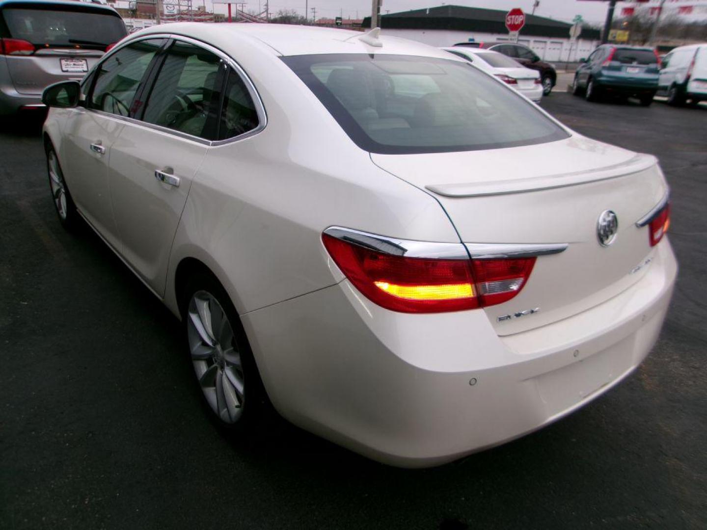2013 WHITE BUICK VERANO LEATHER GROUP (1G4PS5SK3D4) with an 2.4L engine, Automatic transmission, located at 501 E. Columbia St., Springfield, OH, 45503, (800) 262-7122, 39.925262, -83.801796 - *** 1 Owner w/ Clean CarFax and 23 Service Records *** New Timing *** Leather *** Moonroof *** Remote Start *** Heated Seats *** Bose Audio *** Blind Spot Does Not Work *** Jay North Auto has offered hand picked vehicles since 1965! Our customer's enjoy a NO pressure buying experience with a sma - Photo#4