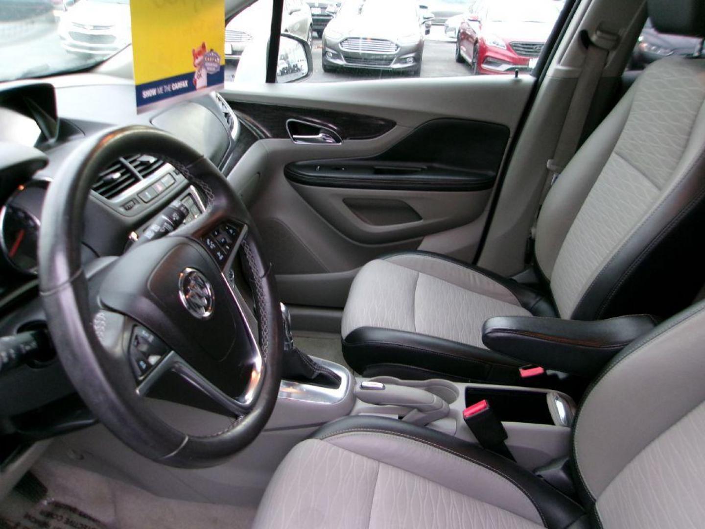 2015 SILVER BUICK ENCORE (KL4CJASB5FB) with an 1.4L engine, Automatic transmission, located at 501 E. Columbia St., Springfield, OH, 45503, (800) 262-7122, 39.925262, -83.801796 - *** Clean CarFax *** New Turbo *** Serviced and Detailed *** FWD *** Jay North Auto has offered hand picked vehicles since 1965! Our customer's enjoy a NO pressure buying experience with a small town feel. All of our vehicles get fully inspected and detailed. We are a preferred dealer for many - Photo#10