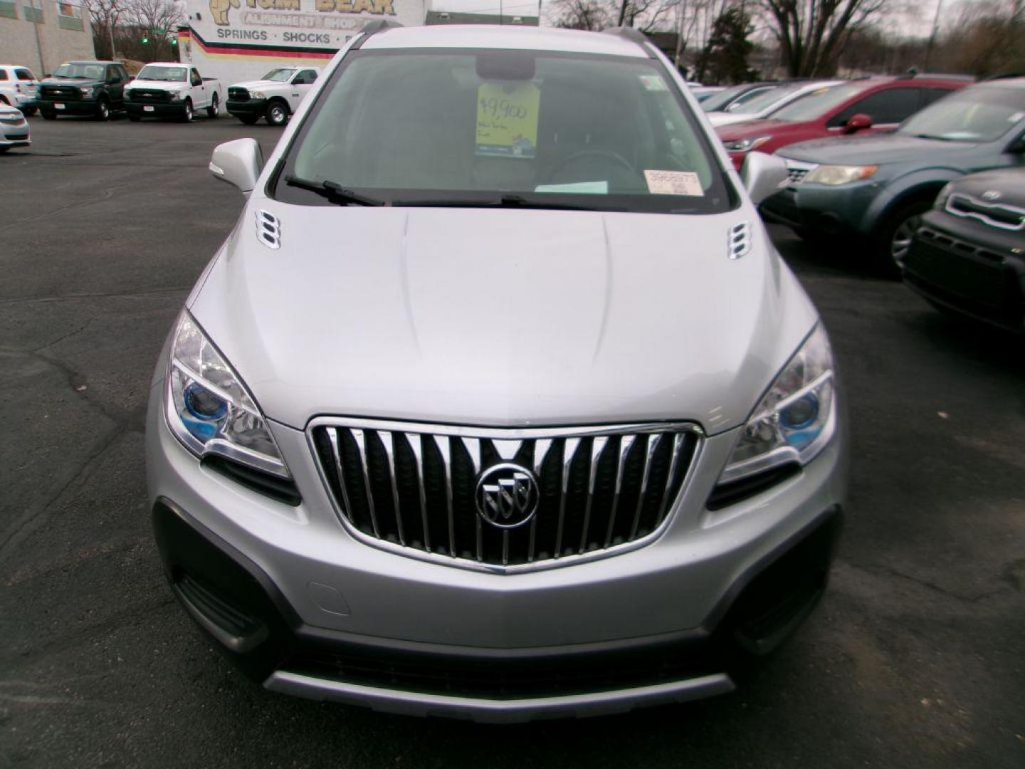 2015 SILVER BUICK ENCORE (KL4CJASB5FB) with an 1.4L engine, Automatic transmission, located at 501 E. Columbia St., Springfield, OH, 45503, (800) 262-7122, 39.925262, -83.801796 - *** Clean CarFax *** New Turbo *** Serviced and Detailed *** FWD *** Jay North Auto has offered hand picked vehicles since 1965! Our customer's enjoy a NO pressure buying experience with a small town feel. All of our vehicles get fully inspected and detailed. We are a preferred dealer for many - Photo#2