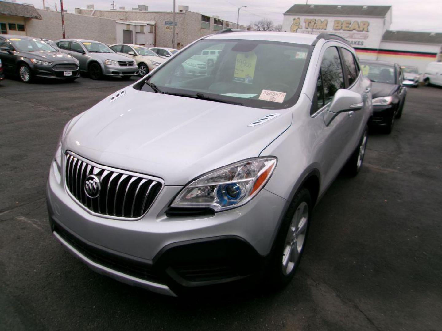 2015 SILVER BUICK ENCORE (KL4CJASB5FB) with an 1.4L engine, Automatic transmission, located at 501 E. Columbia St., Springfield, OH, 45503, (800) 262-7122, 39.925262, -83.801796 - *** Clean CarFax *** New Turbo *** Serviced and Detailed *** FWD *** Jay North Auto has offered hand picked vehicles since 1965! Our customer's enjoy a NO pressure buying experience with a small town feel. All of our vehicles get fully inspected and detailed. We are a preferred dealer for many - Photo#3