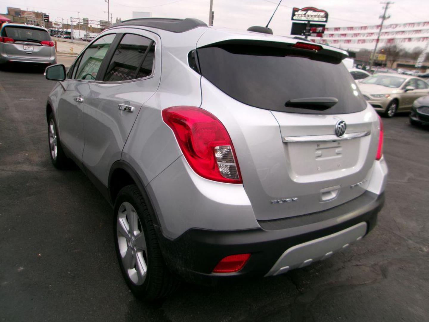 2015 SILVER BUICK ENCORE (KL4CJASB5FB) with an 1.4L engine, Automatic transmission, located at 501 E. Columbia St., Springfield, OH, 45503, (800) 262-7122, 39.925262, -83.801796 - *** Clean CarFax *** New Turbo *** Serviced and Detailed *** FWD *** Jay North Auto has offered hand picked vehicles since 1965! Our customer's enjoy a NO pressure buying experience with a small town feel. All of our vehicles get fully inspected and detailed. We are a preferred dealer for many - Photo#4
