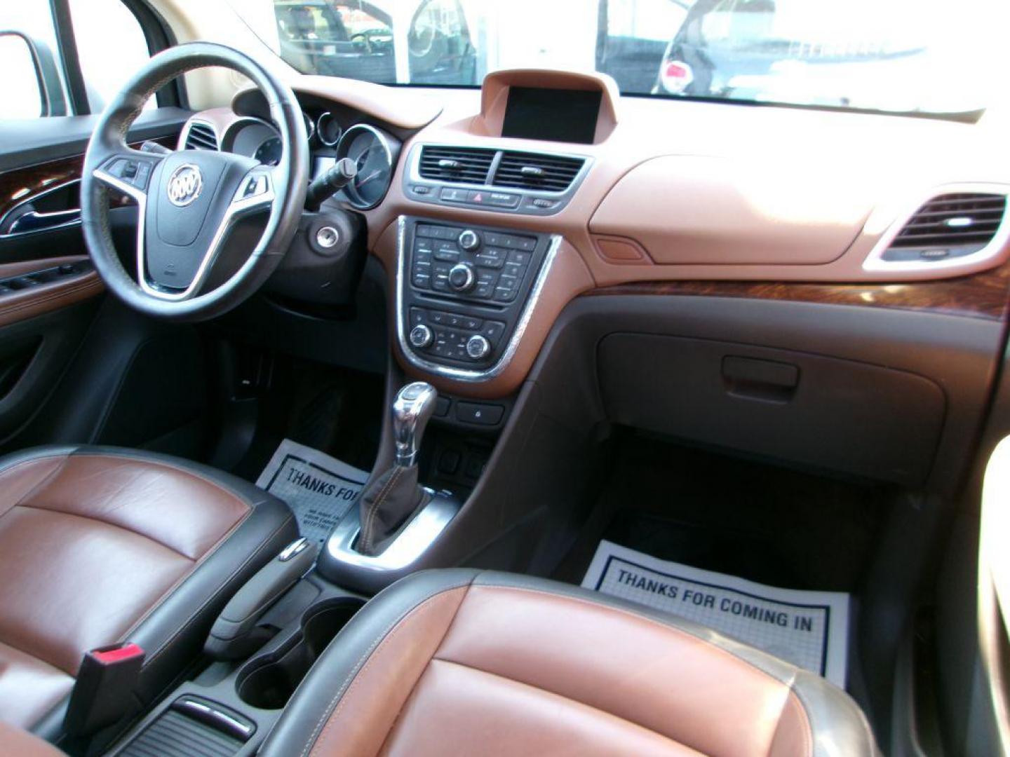 2014 BROWN BUICK ENCORE LEATHER GROUP (KL4CJGSB3EB) with an 1.4L engine, Automatic transmission, located at 501 E. Columbia St., Springfield, OH, 45503, (800) 262-7122, 39.925262, -83.801796 - *** New Turbo *** New Front Pads and Rotors *** Tune Up *** New Water Pump *** New Catalytic Converter *** Serviced and Detailed *** Leather *** Moonroof *** Remote Start *** Jay North Auto has offered hand picked vehicles since 1965! Our customer's enjoy a NO pressure buying experience with a - Photo#18