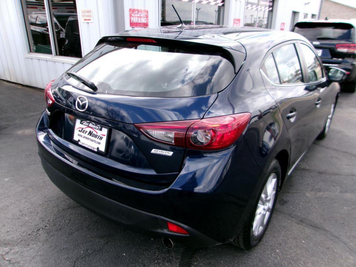 2014 BLUE MAZDA 3 TOURING (JM1BM1L73E1) with an 2.0L engine, Automatic transmission, located at 501 E. Columbia St., Springfield, OH, 45503, (800) 262-7122, 39.925262, -83.801796 - Photo#6