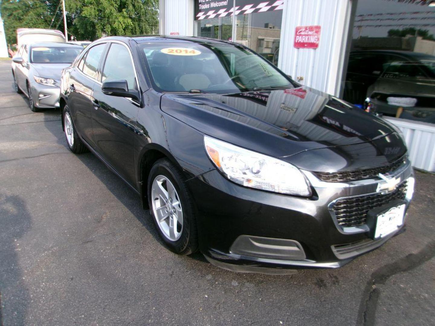 2014 BLACK CHEVROLET MALIBU 1LT (1G11C5SL3EF) with an 2.5L engine, Automatic transmission, located at 501 E. Columbia St., Springfield, OH, 45503, (800) 262-7122, 39.925262, -83.801796 - *** New Tires *** Serviced and Detailed *** Low Miles *** NICE!!! *** Jay North Auto has offered hand picked vehicles since 1965! Our customer's enjoy a NO pressure buying experience with a small town feel. All of our vehicles get fully inspected and detailed. We are a preferred dealer for many - Photo#0