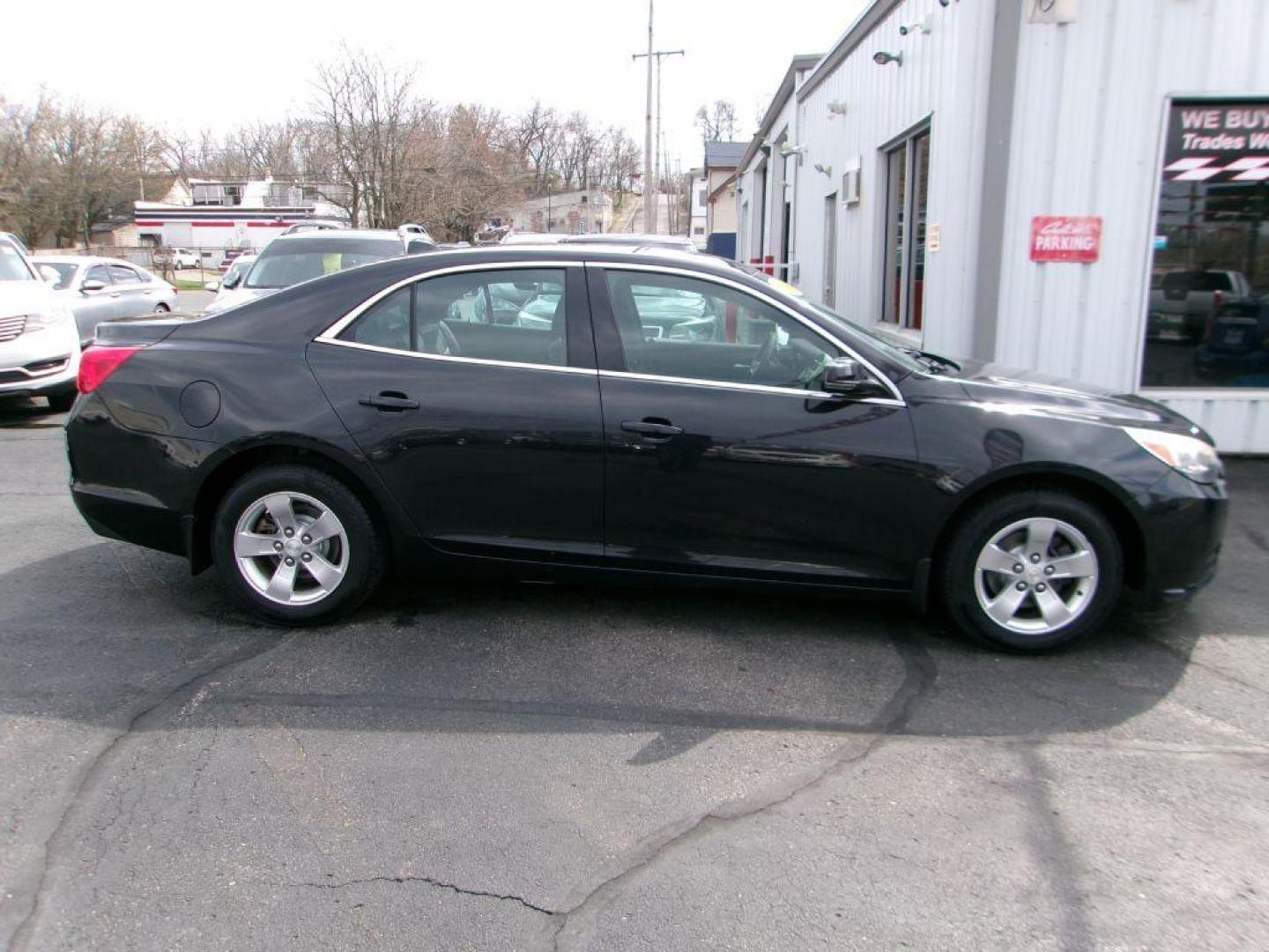 2014 BLACK CHEVROLET MALIBU 1LT (1G11C5SL3EF) with an 2.5L engine, Automatic transmission, located at 501 E. Columbia St., Springfield, OH, 45503, (800) 262-7122, 39.925262, -83.801796 - Photo#0