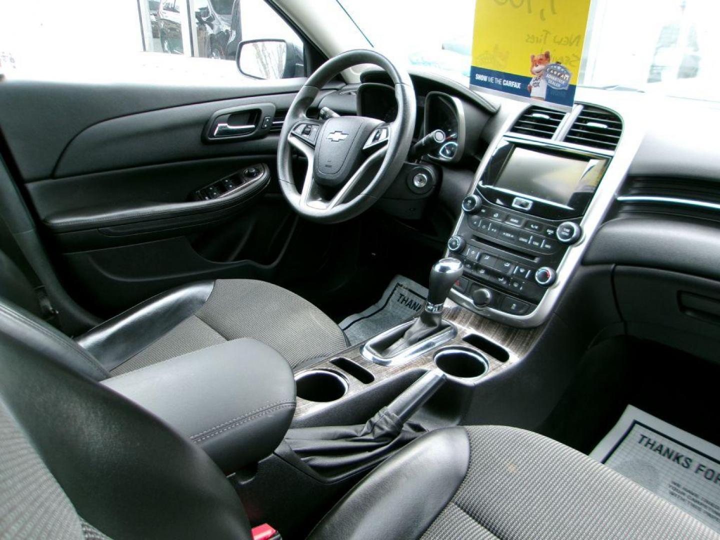 2014 BLACK CHEVROLET MALIBU 1LT (1G11C5SL3EF) with an 2.5L engine, Automatic transmission, located at 501 E. Columbia St., Springfield, OH, 45503, (800) 262-7122, 39.925262, -83.801796 - Photo#13