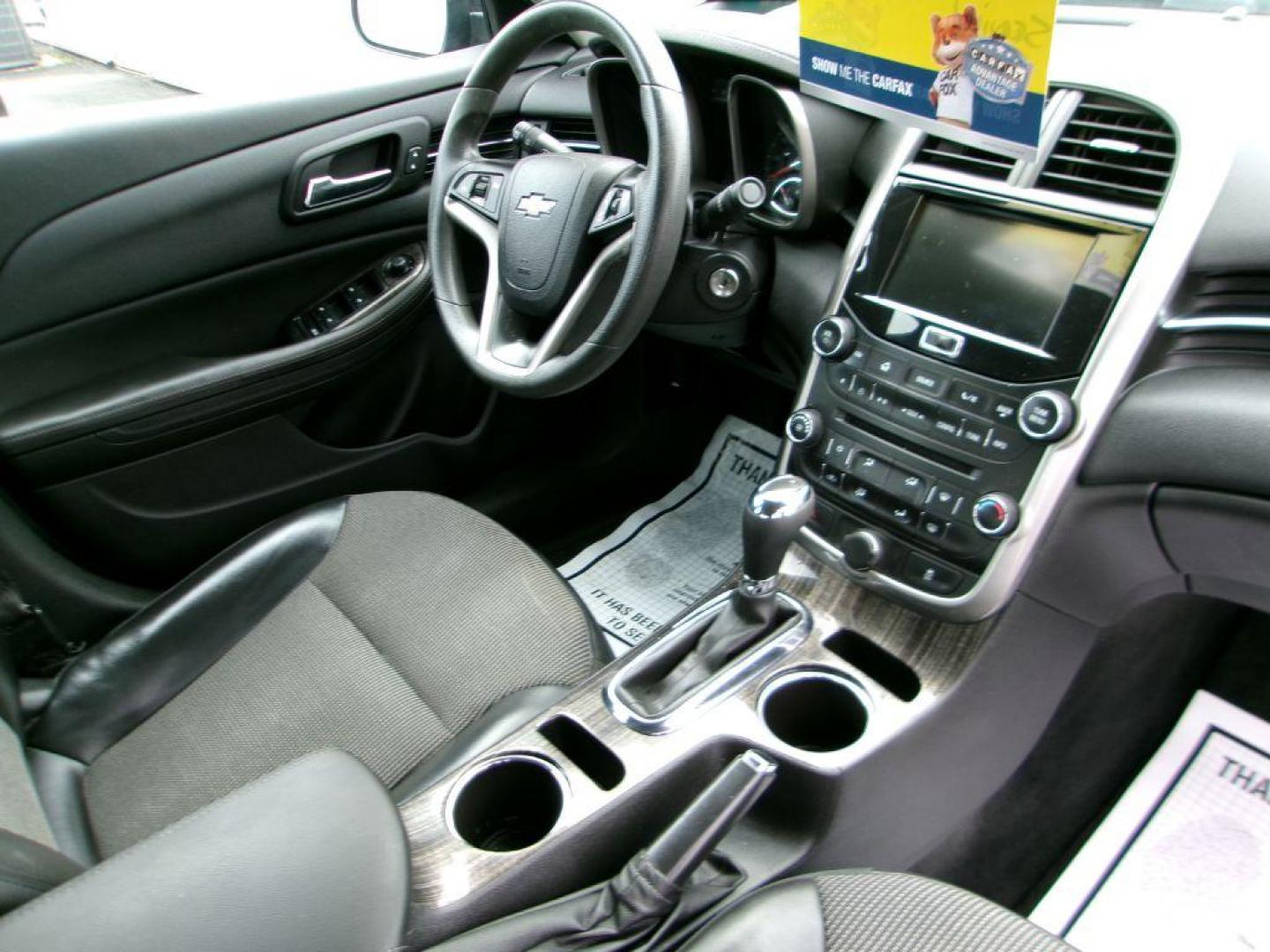 2014 BLACK CHEVROLET MALIBU 1LT (1G11C5SL3EF) with an 2.5L engine, Automatic transmission, located at 501 E. Columbia St., Springfield, OH, 45503, (800) 262-7122, 39.925262, -83.801796 - Photo#15