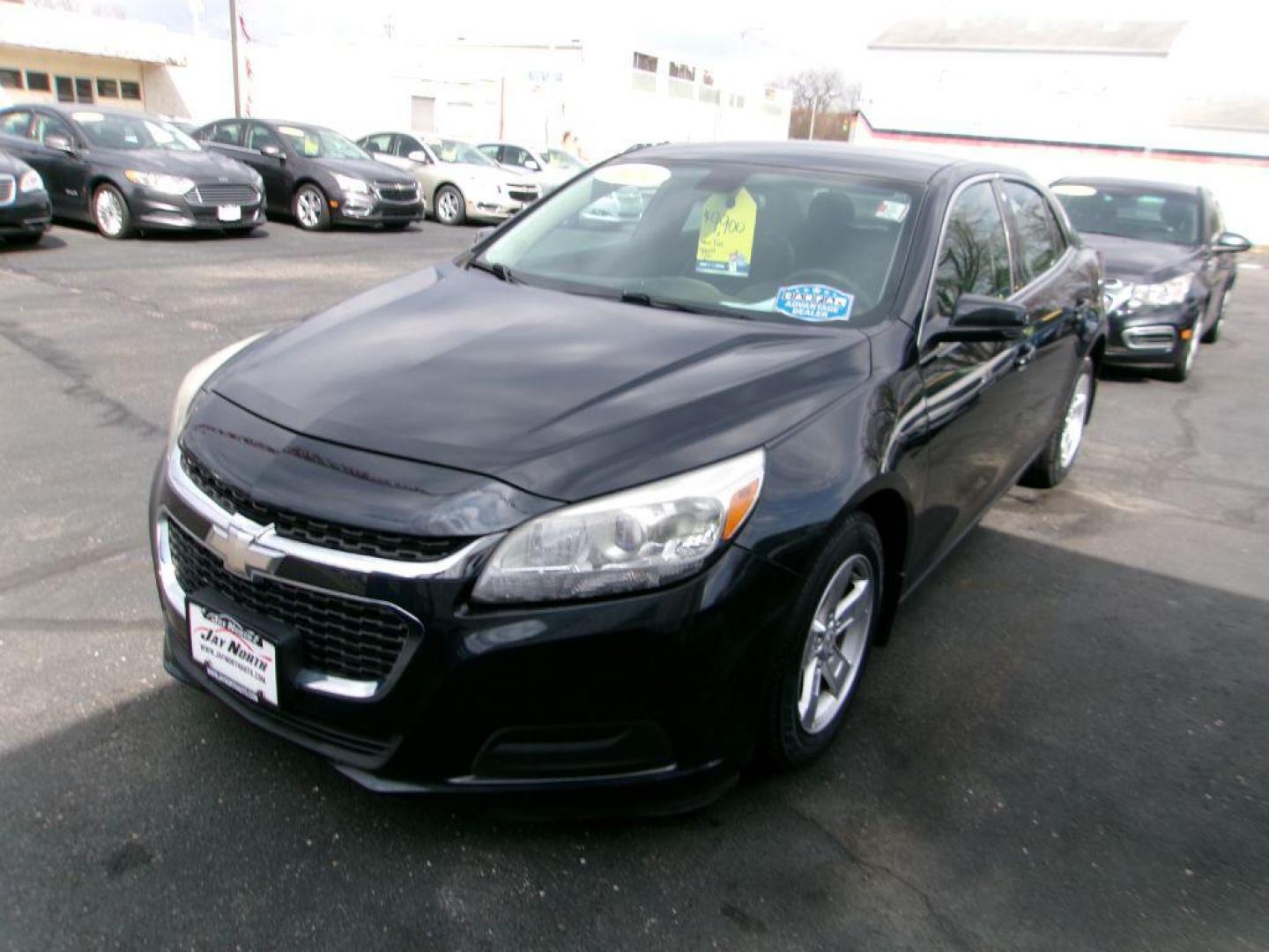 2014 BLACK CHEVROLET MALIBU 1LT (1G11C5SL3EF) with an 2.5L engine, Automatic transmission, located at 501 E. Columbia St., Springfield, OH, 45503, (800) 262-7122, 39.925262, -83.801796 - Photo#3