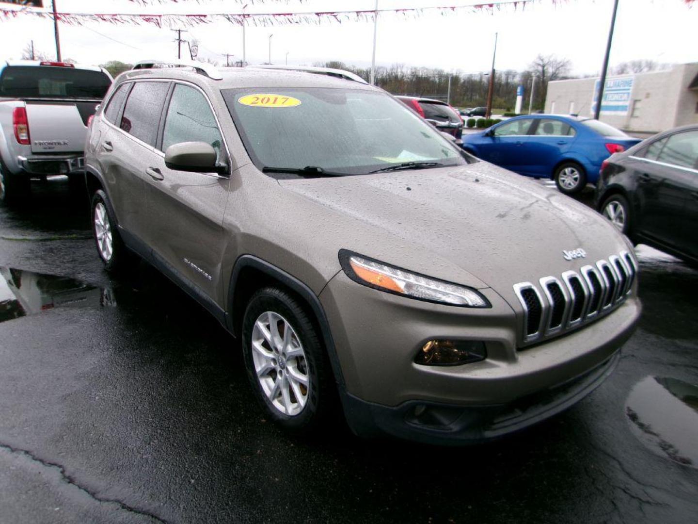 2017 BROWN JEEP CHEROKEE LATITUDE (1C4PJLCB5HW) with an 2.4L engine, Automatic transmission, located at 501 E. Columbia St., Springfield, OH, 45503, (800) 262-7122, 39.925262, -83.801796 - *** Serviced and Detailed *** Safety/Convenience Group Power 8-Way Driver Seat Power 4-Way Driver Lumbar Adjust ParkSenser Rear Park Assist System - Photo#1