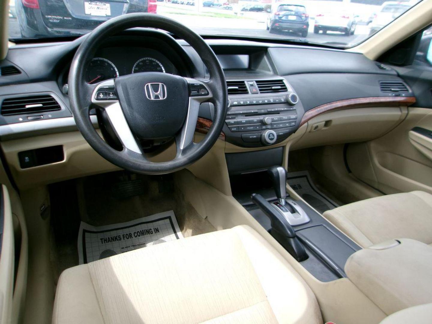 2012 RED HONDA ACCORD LXP (1HGCP2F49CA) with an 2.4L engine, Automatic transmission, located at 501 E. Columbia St., Springfield, OH, 45503, (800) 262-7122, 39.925262, -83.801796 - *** Serviced and Detailed *** FWD *** LX *** Clean CarFax *** Jay North Auto has offered hand picked vehicles since 1965! Our customer's enjoy a NO pressure buying experience with a small town feel. All of our vehicles get fully inspected and detailed. We are a preferred dealer for many local c - Photo#9