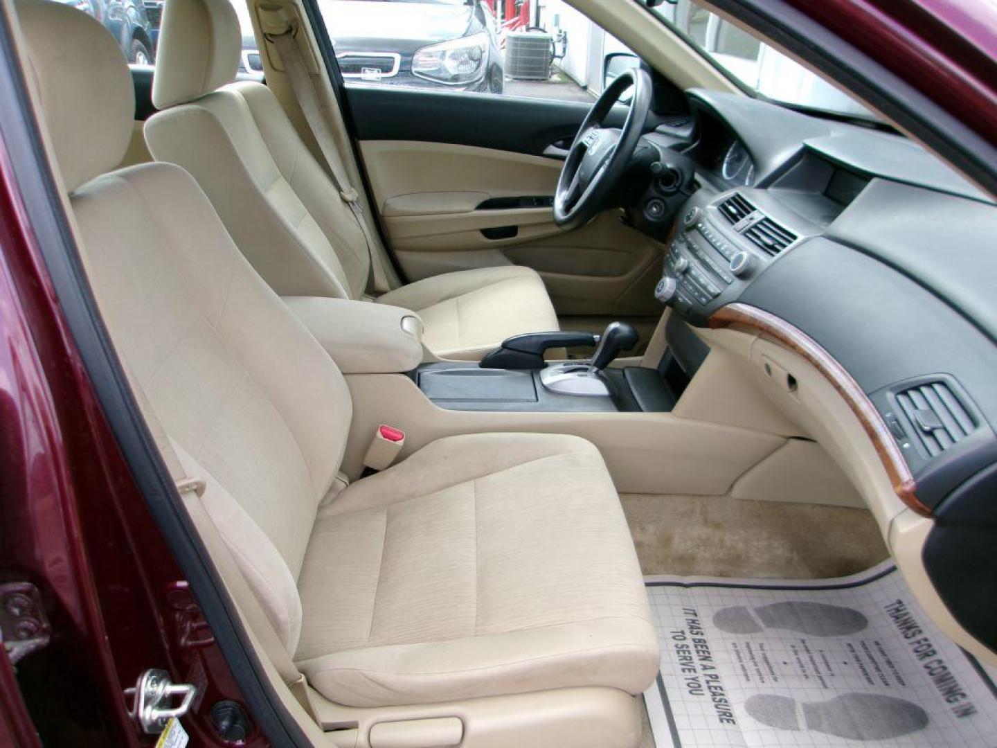 2012 RED HONDA ACCORD LXP (1HGCP2F49CA) with an 2.4L engine, Automatic transmission, located at 501 E. Columbia St., Springfield, OH, 45503, (800) 262-7122, 39.925262, -83.801796 - *** Serviced and Detailed *** FWD *** LX *** Clean CarFax *** Jay North Auto has offered hand picked vehicles since 1965! Our customer's enjoy a NO pressure buying experience with a small town feel. All of our vehicles get fully inspected and detailed. We are a preferred dealer for many local c - Photo#12