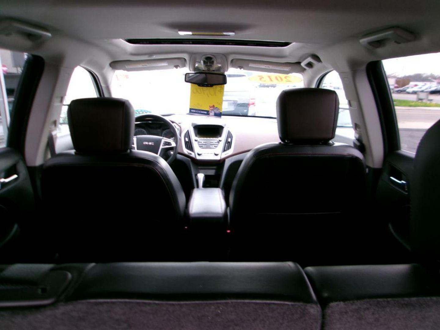 2015 WHITE GMC TERRAIN SLT (2GKFLXEKXF6) with an 2.4L engine, Automatic transmission, located at 501 E. Columbia St., Springfield, OH, 45503, (800) 262-7122, 39.925262, -83.801796 - *** AWD *** Leather *** Moonroof *** SLT *** Pioneer Audio *** Remote Start *** Serviced and Detailed *** Jay North Auto has offered hand picked vehicles since 1965! Our customer's enjoy a NO pressure buying experience with a small town feel. All of our vehicles get fully inspected and detailed - Photo#8