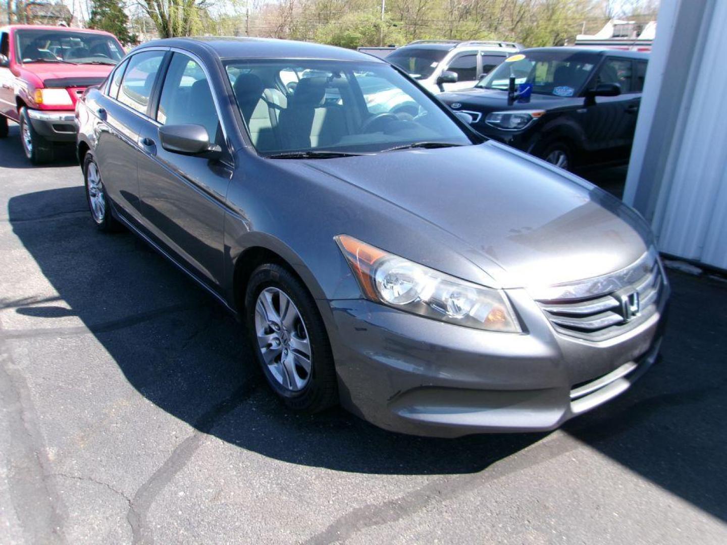 2012 GRAY HONDA ACCORD LXP (1HGCP2F42CA) with an 2.4L engine, Automatic transmission, located at 501 E. Columbia St., Springfield, OH, 45503, (800) 262-7122, 39.925262, -83.801796 - *** 1 Owner *** New Timing w/ Honda Parts *** Tune Up *** Serviced and Detailed *** LX 2.4L *** Clean *** Jay North Auto has offered hand picked vehicles since 1965! Our customer's enjoy a NO pressure buying experience with a small town feel. All of our vehicles get fully inspected and detaile - Photo#1